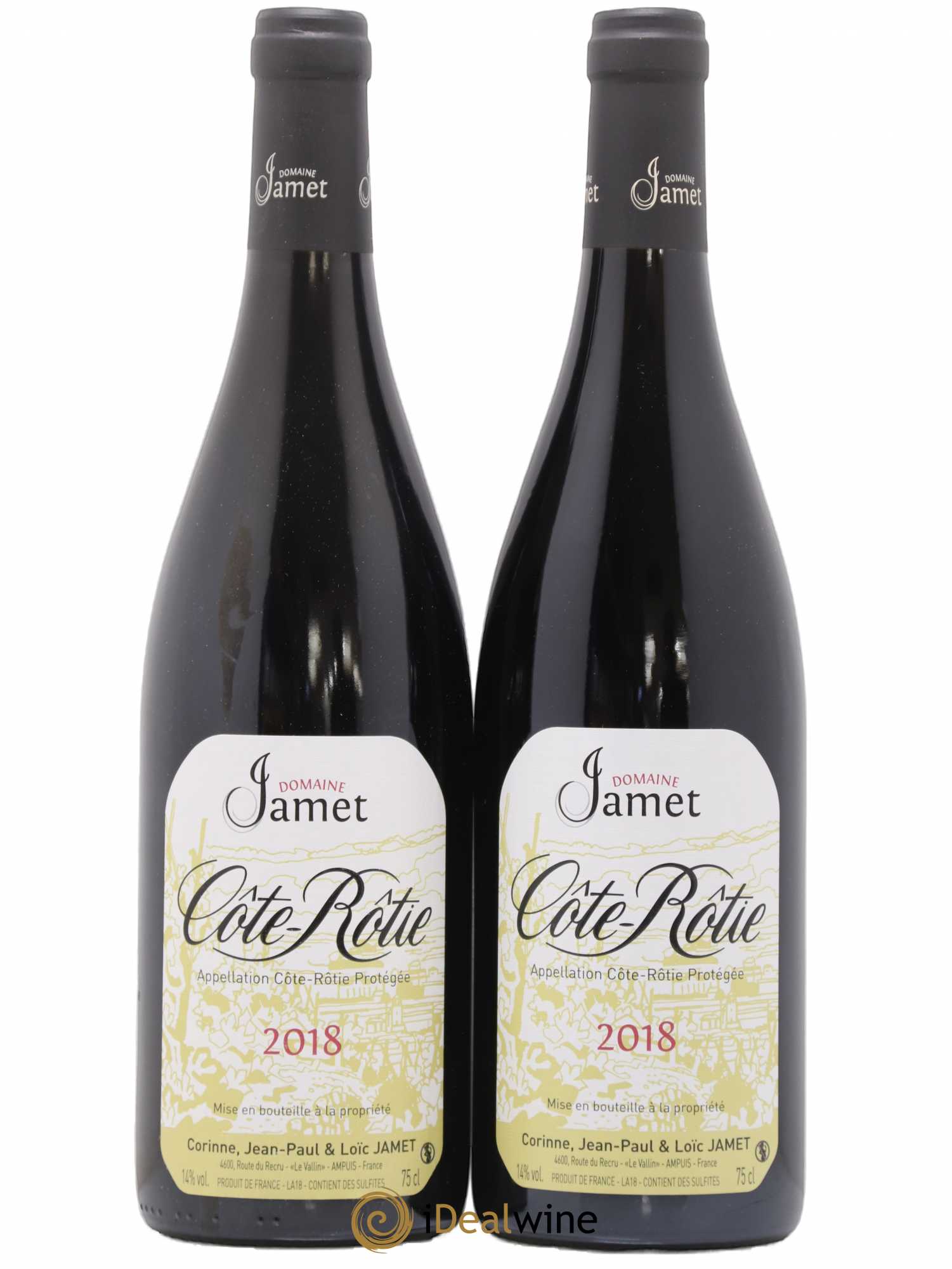 Côte-Rôtie Jamet (Domaine) 2018 - Lot de 2 bouteilles - 0