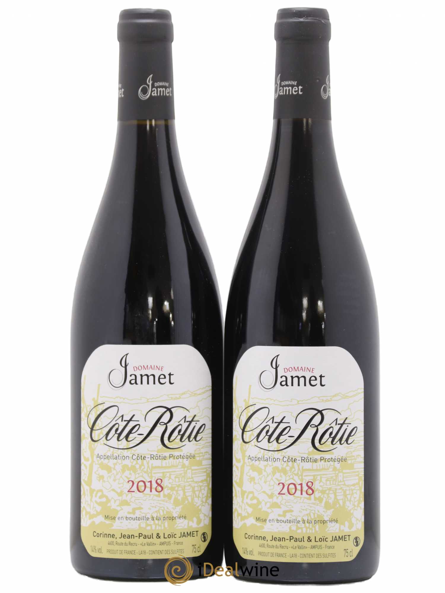 Côte-Rôtie Jamet (Domaine) 2018 - Lot de 2 bouteilles - 0