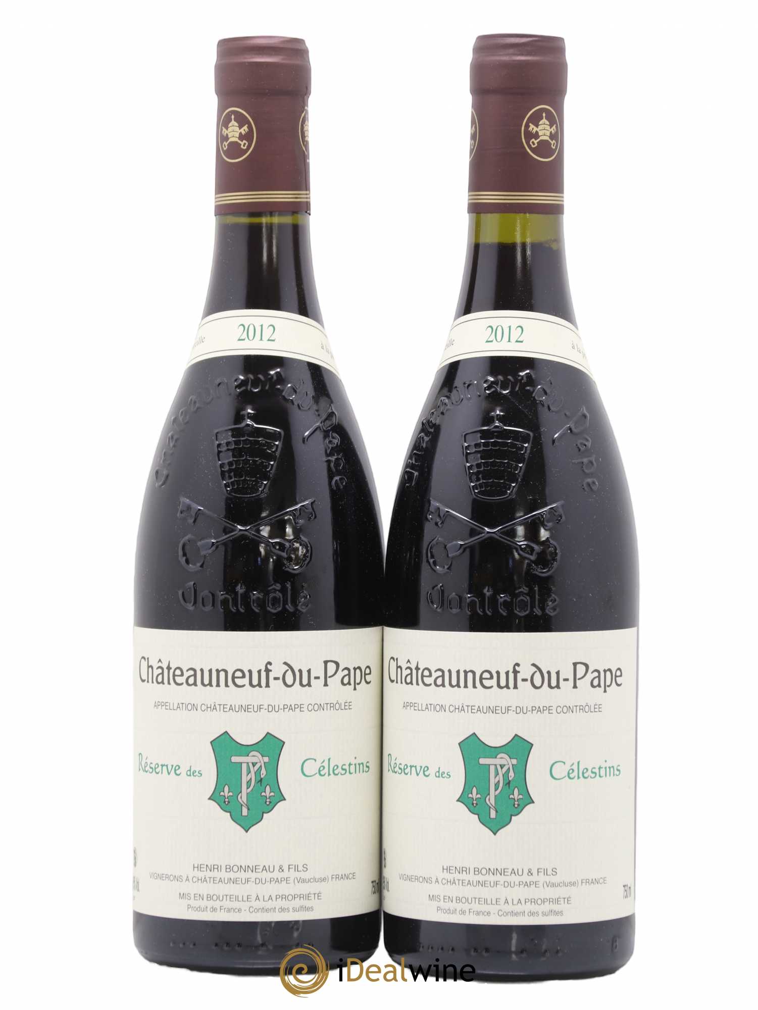 Châteauneuf-du-Pape Réserve des Célestins Henri Bonneau & Fils 2012 - Lot de 2 bouteilles - 0