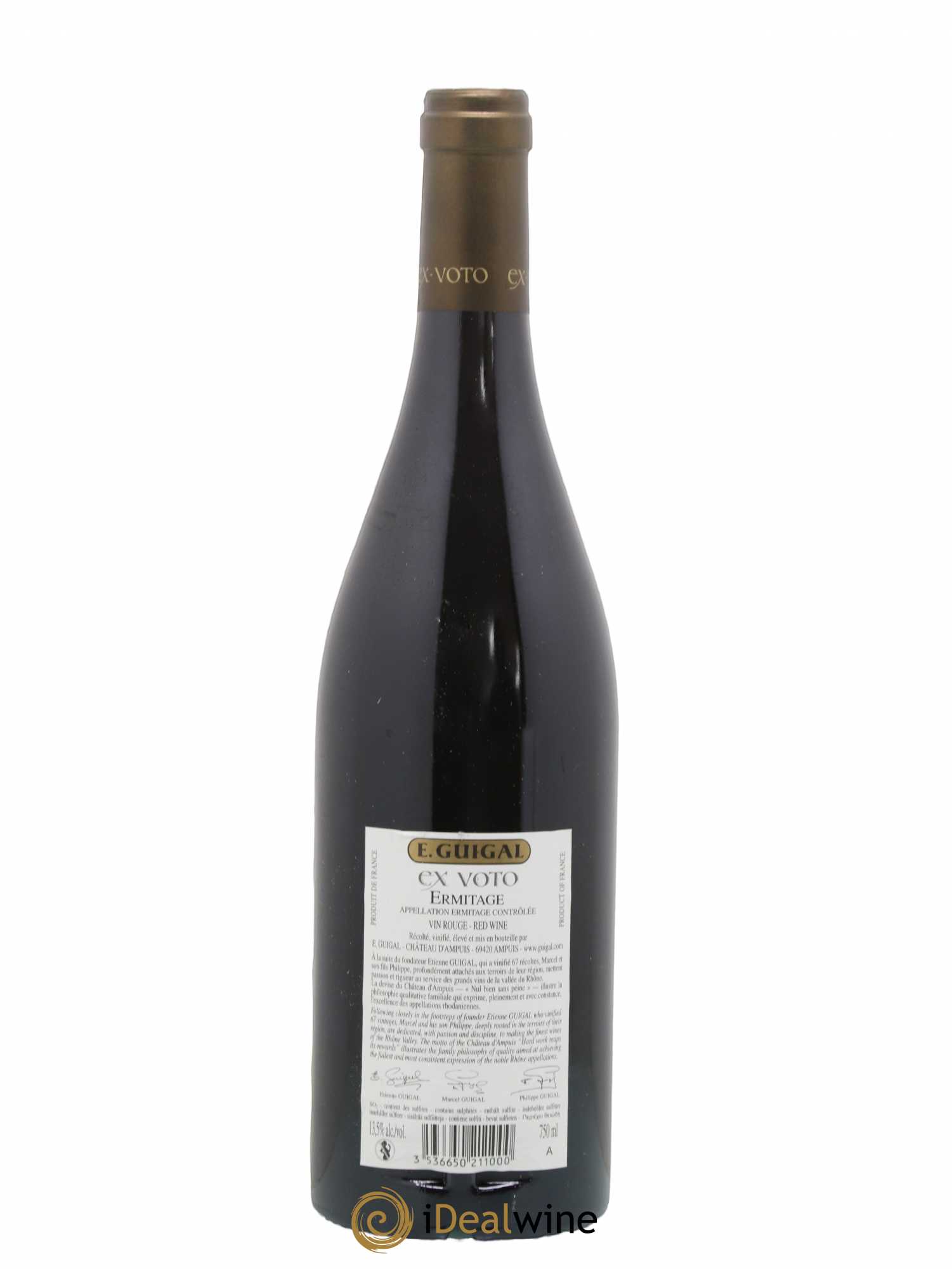 Ermitage Ex Voto Guigal 2010 - Lot de 1 bouteille - 1