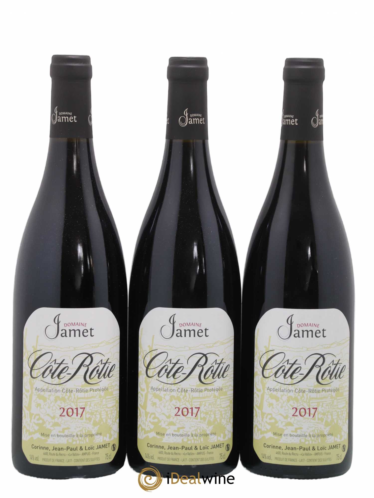 Côte-Rôtie Jamet (Domaine) 2017 - Lot de 3 bouteilles - 0