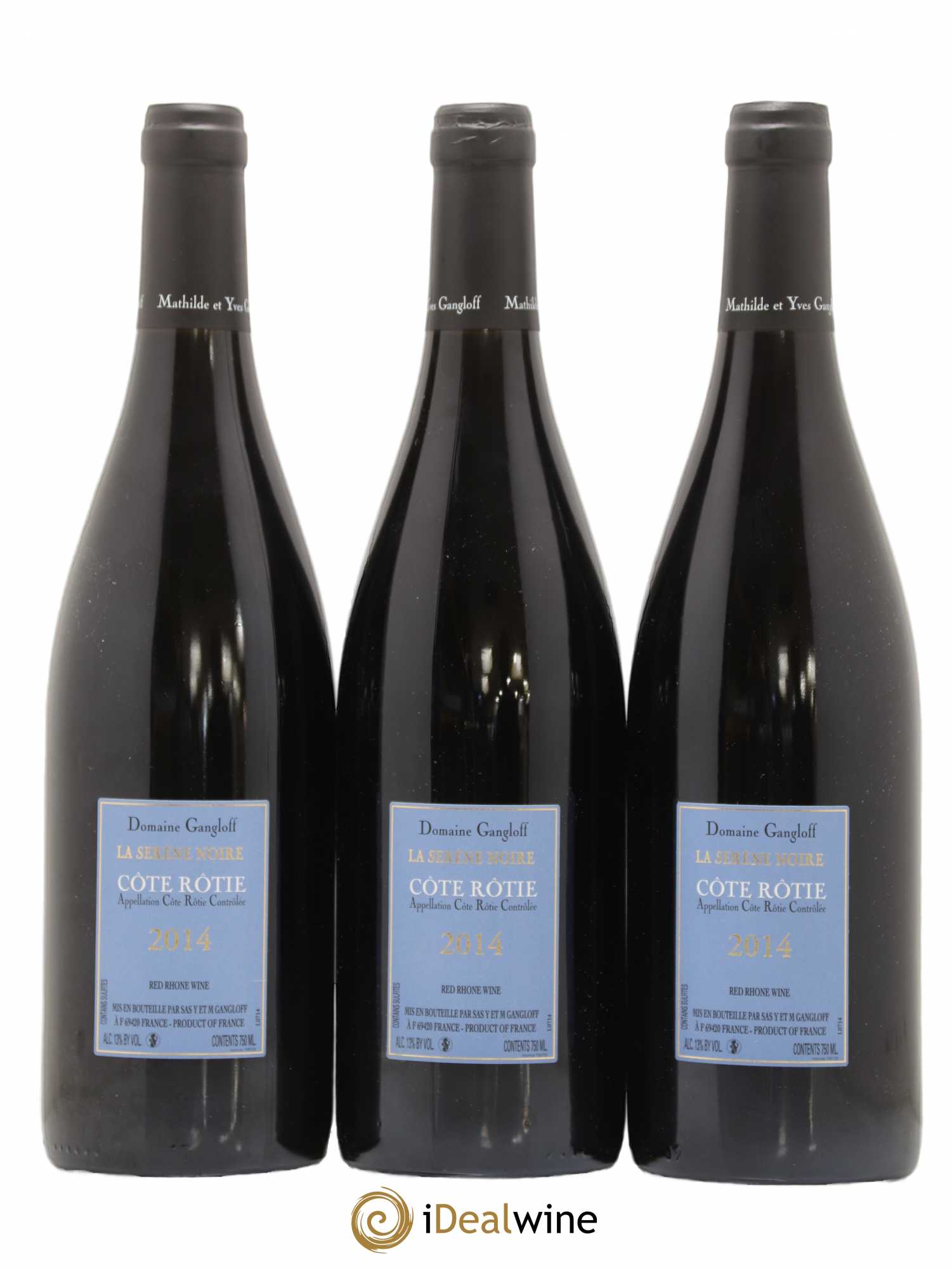 Côte-Rôtie La Sereine Noire Gangloff (Domaine) 2014 - Lot de 3 bouteilles - 1