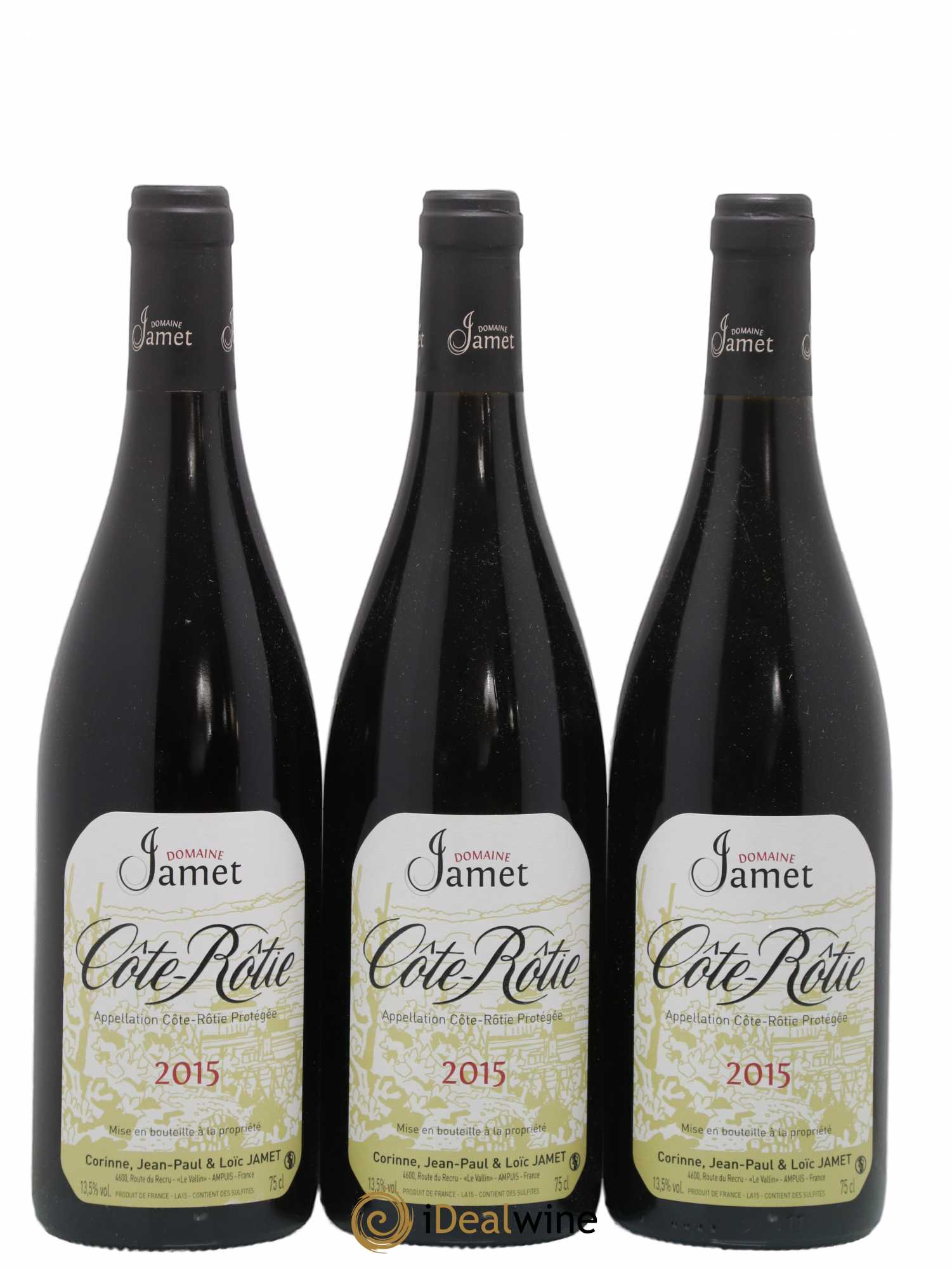 Côte-Rôtie Jamet (Domaine) 2015 - Lot de 3 bouteilles - 0