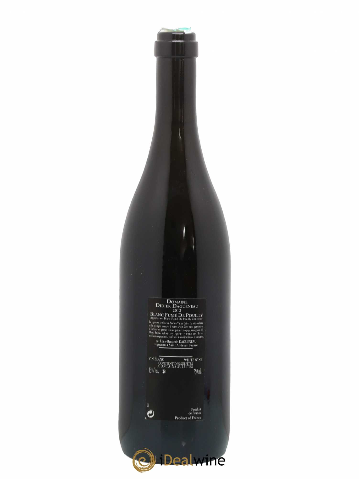 Vin de France (anciennement Pouilly-Fumé) Silex Dagueneau (Domaine Didier - Louis-Benjamin) 2012 - Lot de 1 bouteille - 1