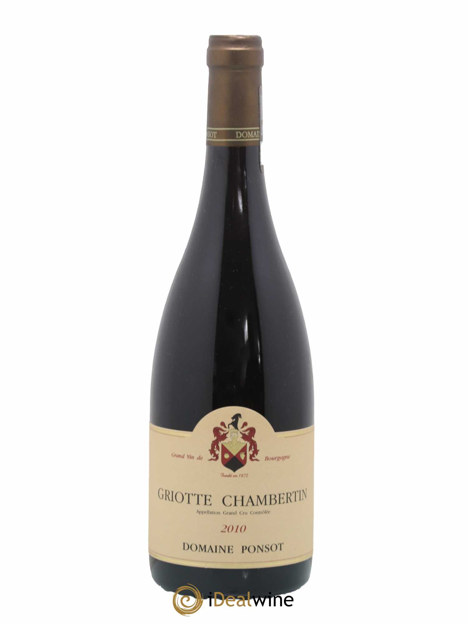 Griotte-Chambertin Grand Cru Ponsot (Domaine) 2010 - Lot de 1 bouteille - 0