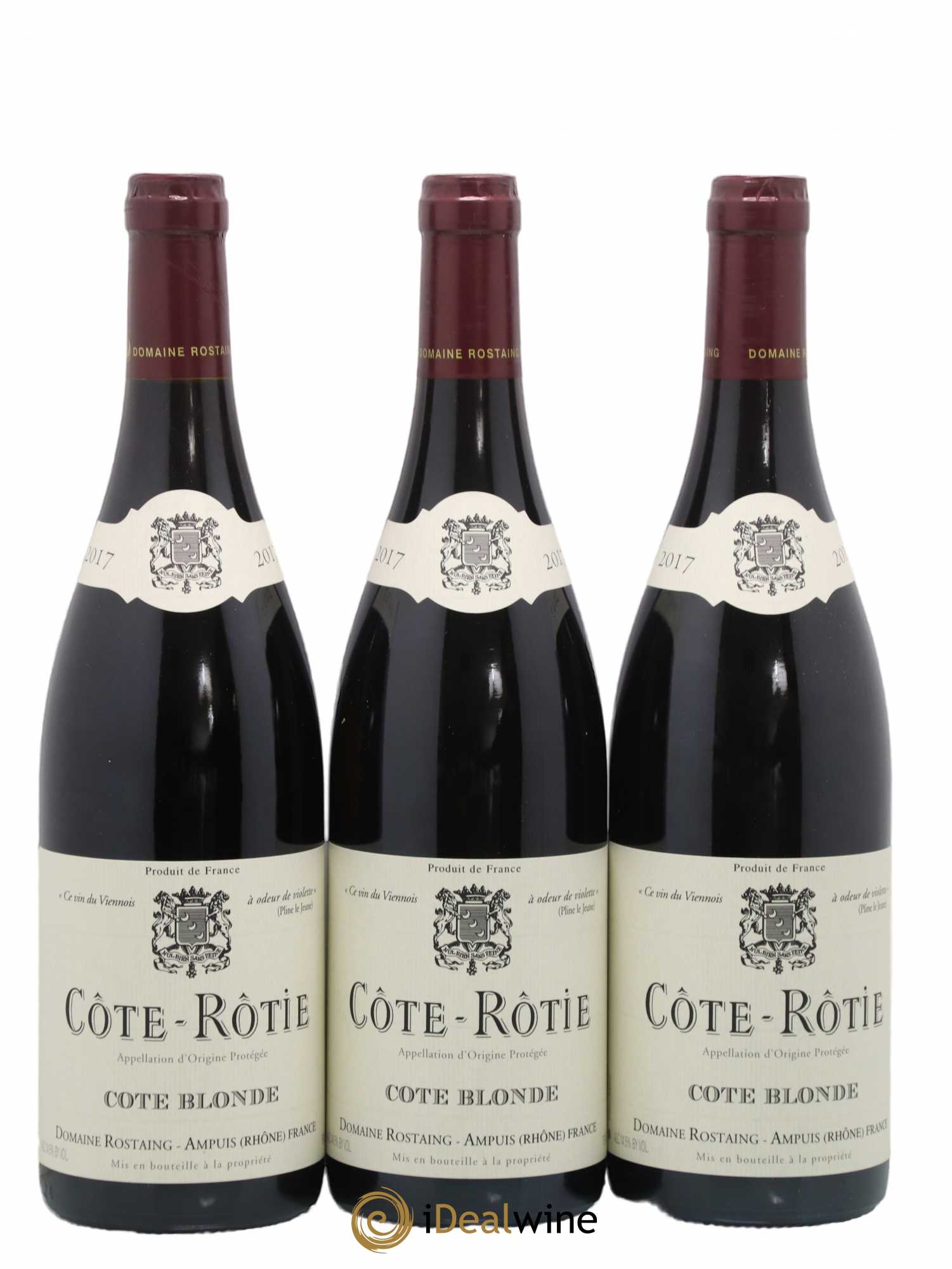 Côte-Rôtie Côte Blonde René Rostaing 2017 - Posten von 3 Flaschen - 0