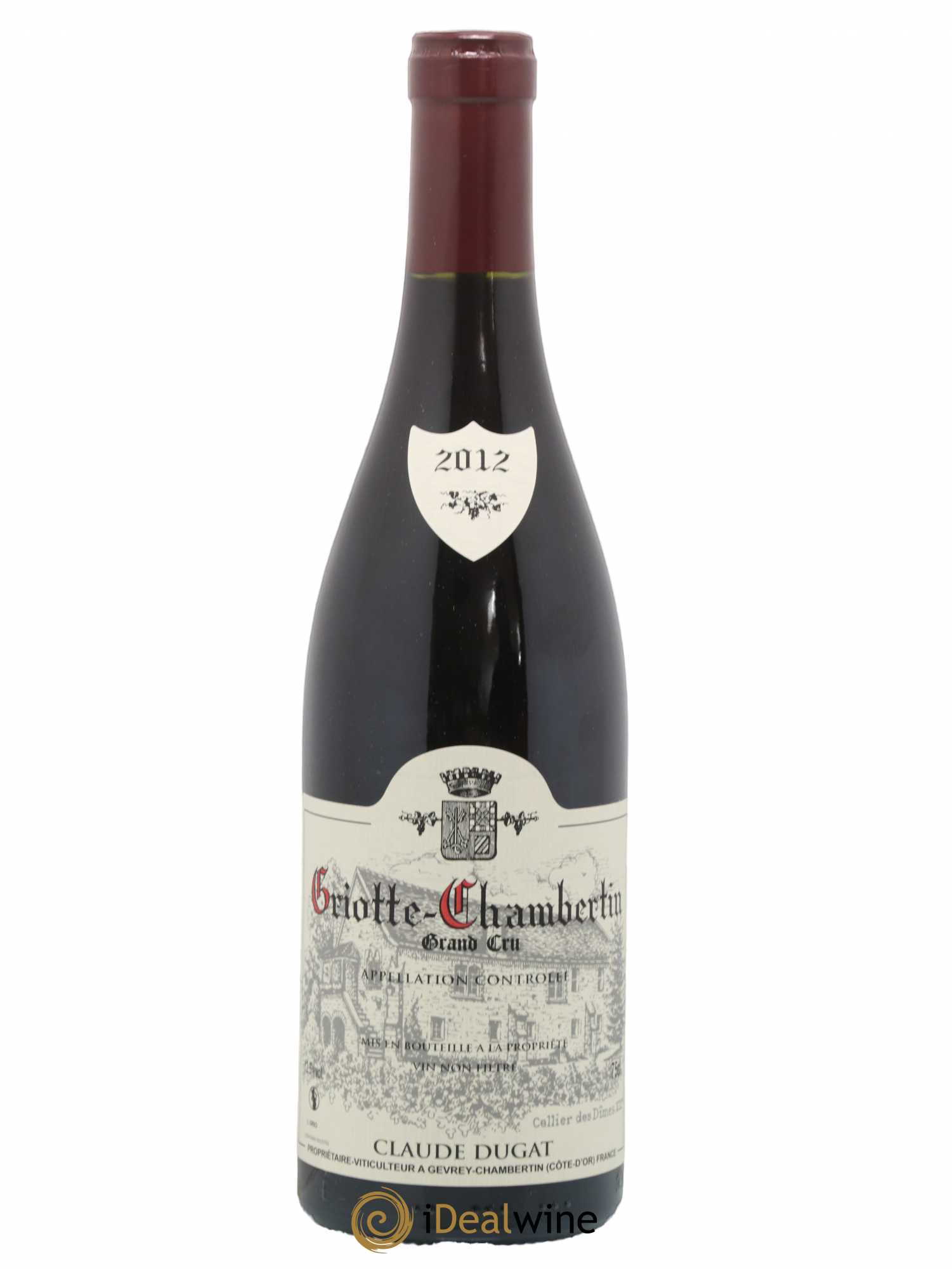 Griotte-Chambertin Grand Cru Claude Dugat 2012 - Lot de 1 bouteille - 0
