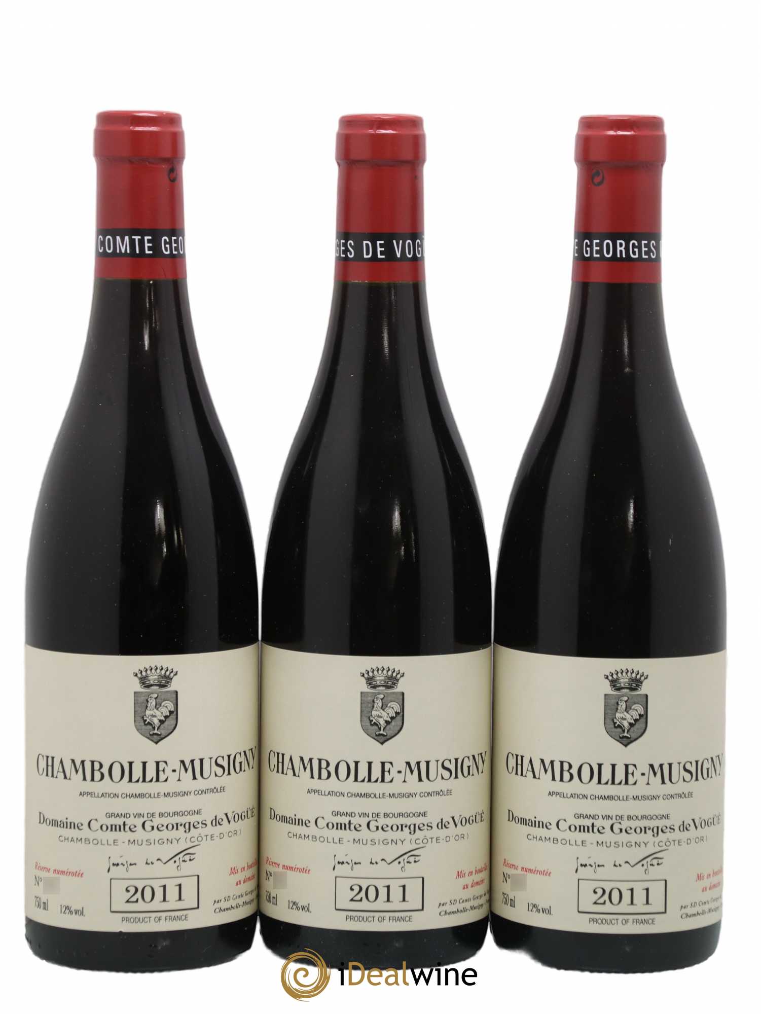 Chambolle-Musigny Comte Georges de Vogüé 2011 - Lot de 3 bouteilles - 0