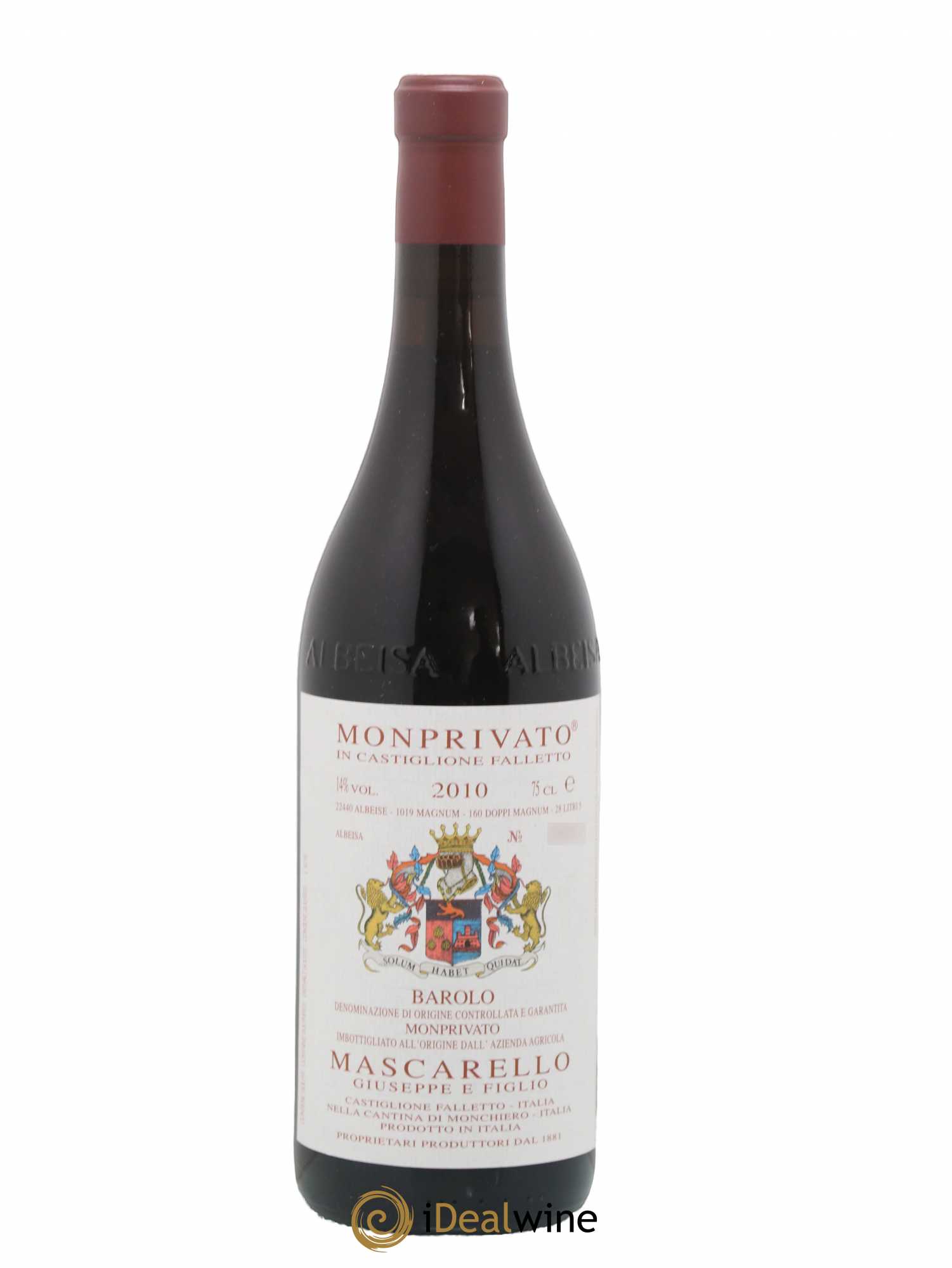 Barolo DOCG Monprivato Giuseppe Mascarello 2010 - Lot de 1 bouteille - 0
