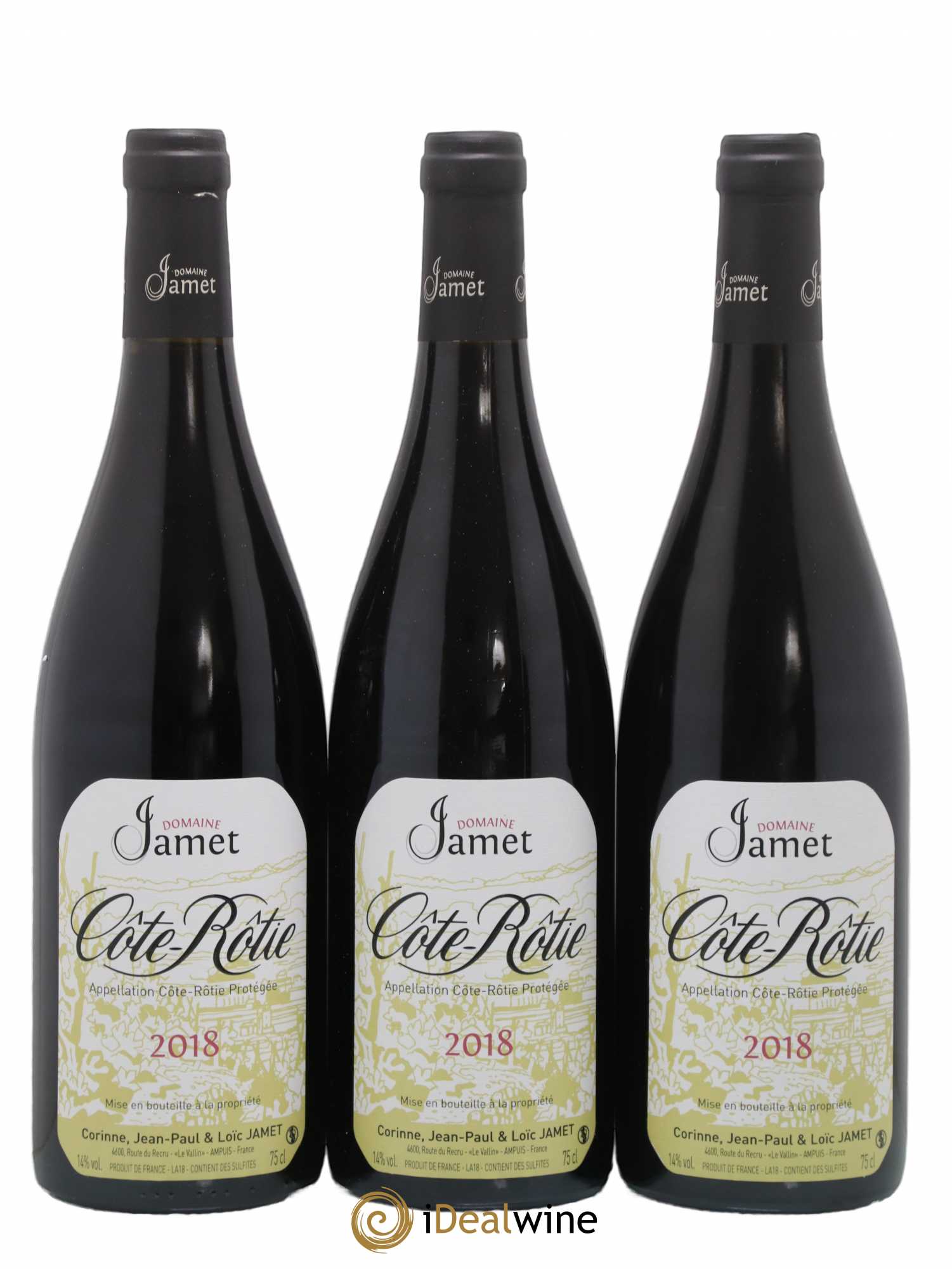 Côte-Rôtie Jamet (Domaine) 2018 - Lot de 3 bouteilles - 0