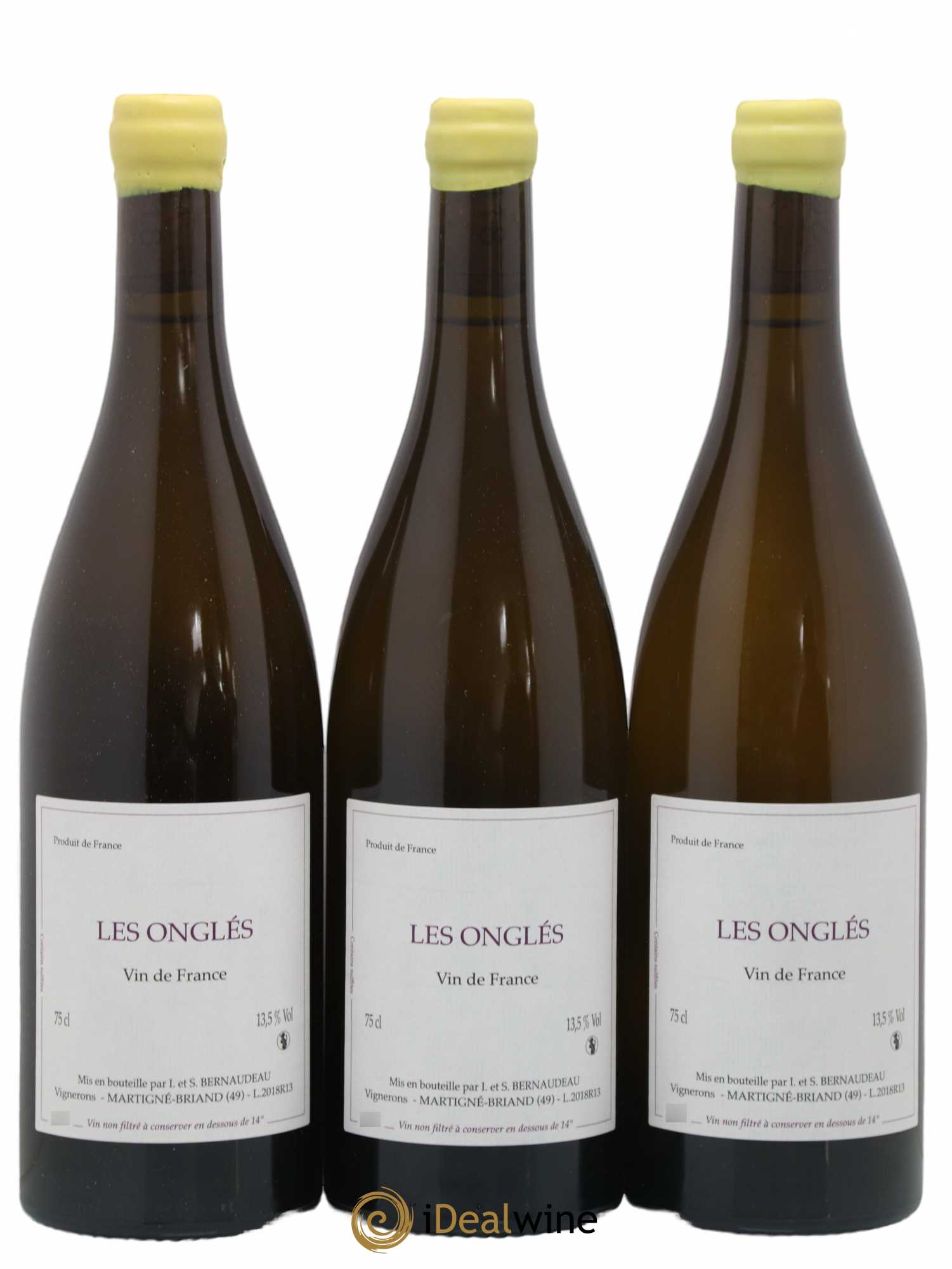 Vin de France Les Onglés Stéphane Bernaudeau 2018 - Lot de 3 bouteilles - 0