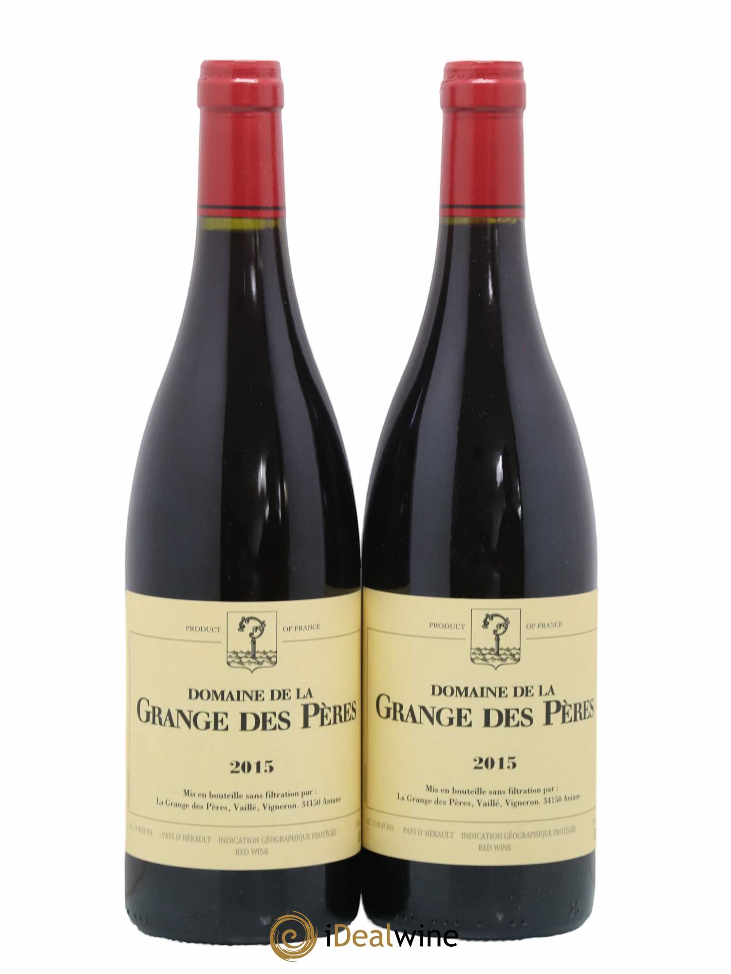 Pays d'Hérault Grange des Pères Laurent Vaillé 2015 - Lot de 2 bouteilles - 0