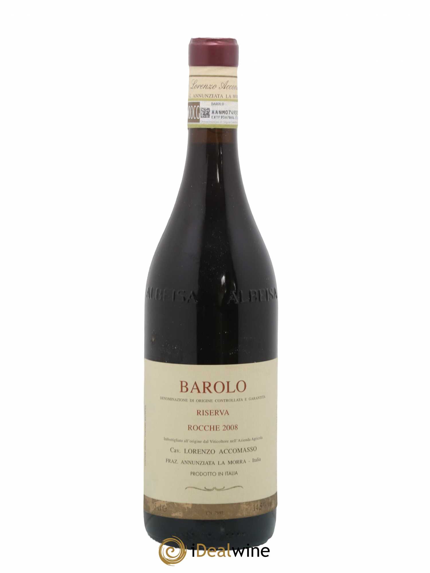 Barolo DOCG Rocche Lorenzo Accomasso Riserva 2008 - Lotto di 1 bottiglia - 0
