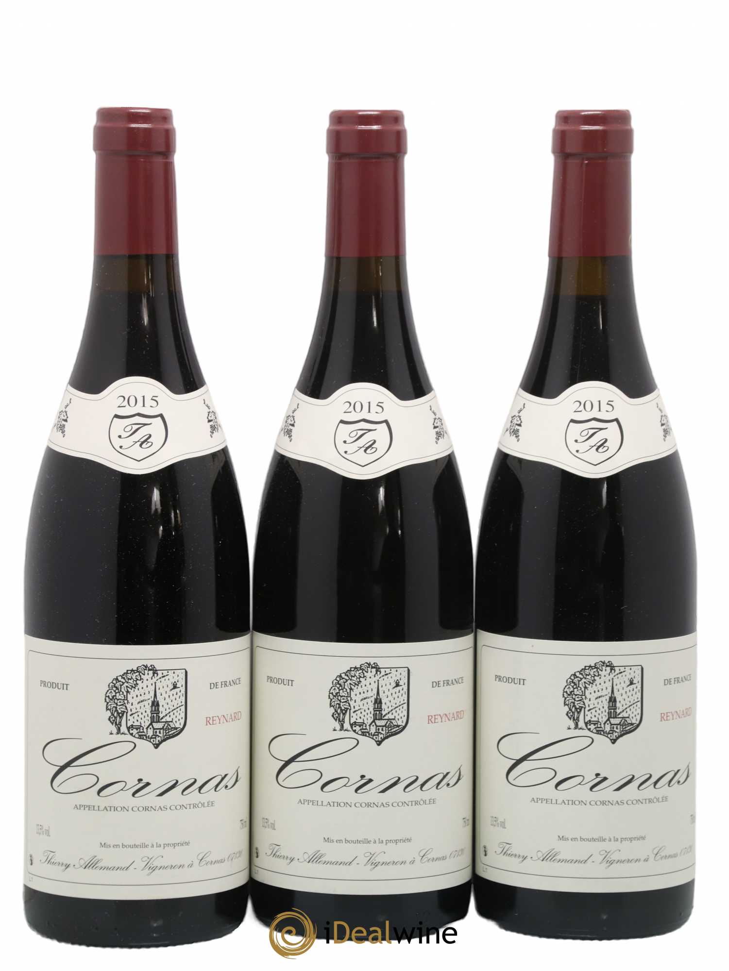 Cornas Reynard Thierry Allemand 2015 - Lot de 3 bouteilles - 0