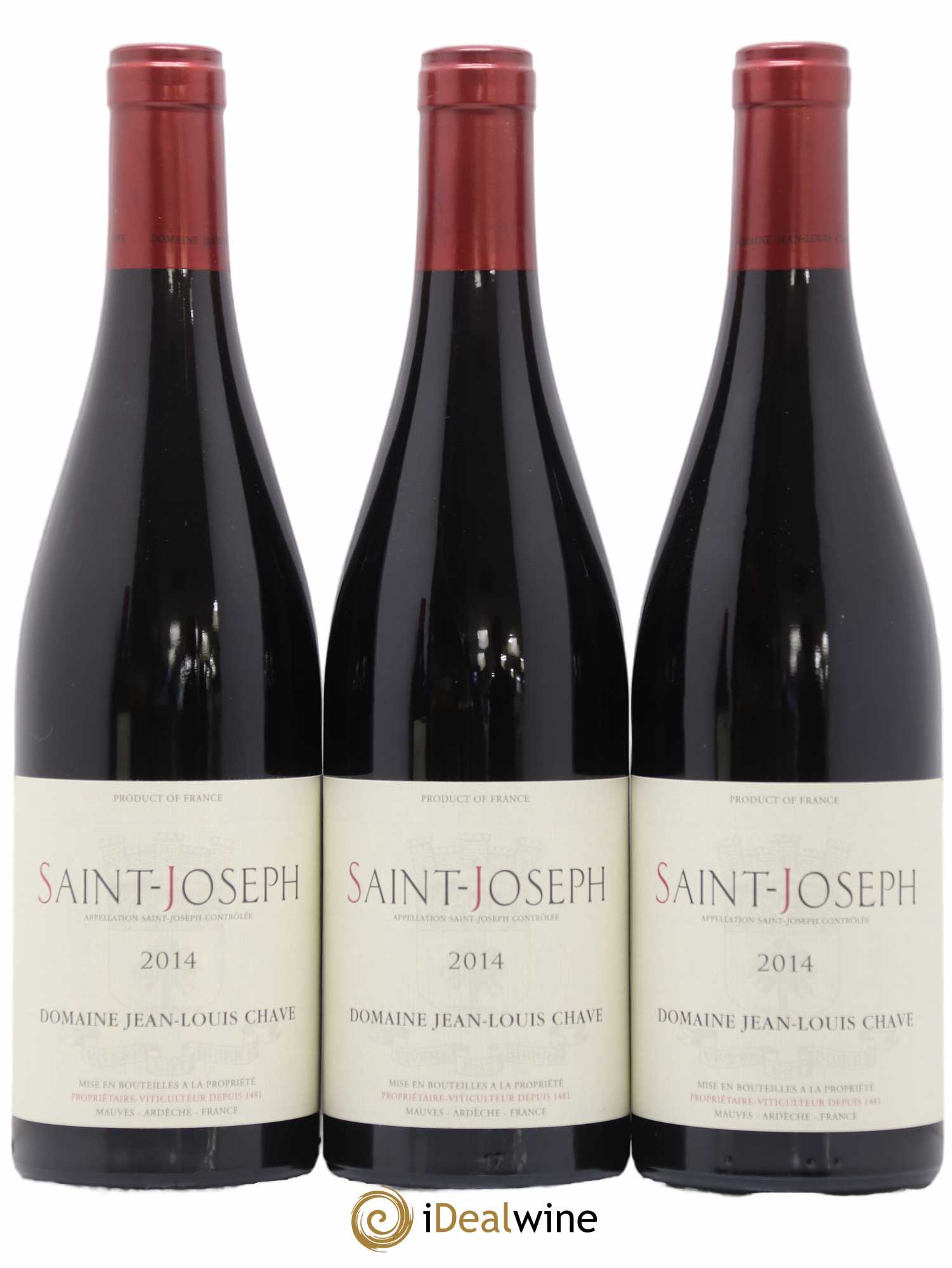 Saint-Joseph Jean-Louis Chave 2014 - Lot de 3 bouteilles - 0