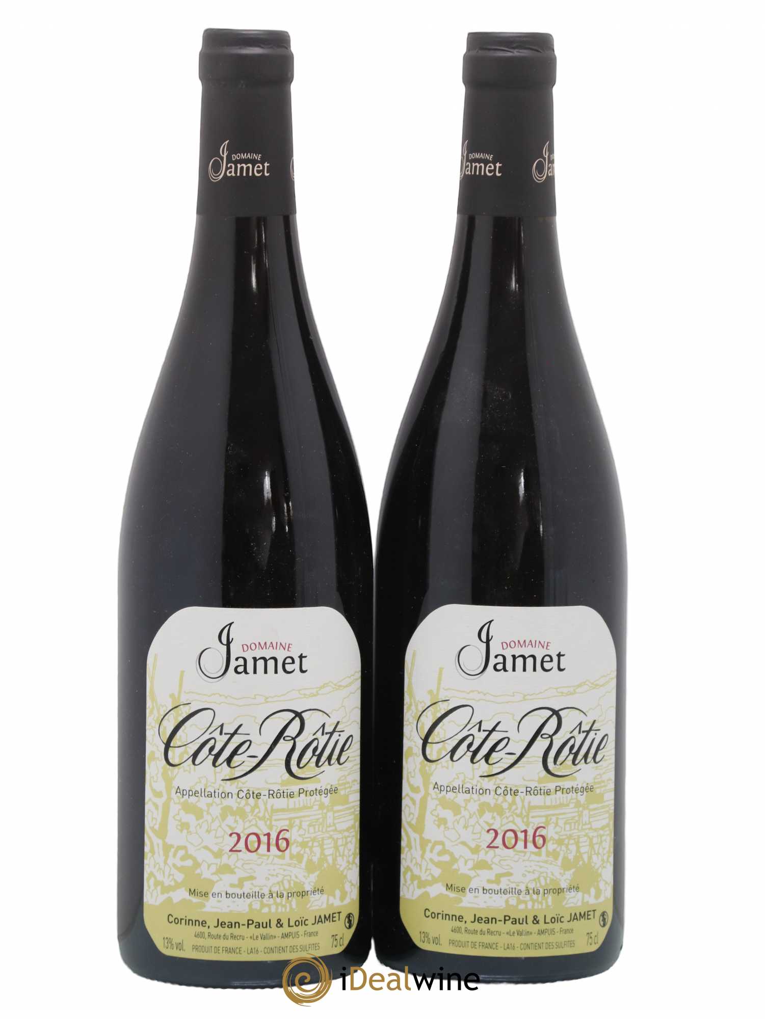 Côte-Rôtie Jamet (Domaine) 2016 - Lot de 2 bouteilles - 0
