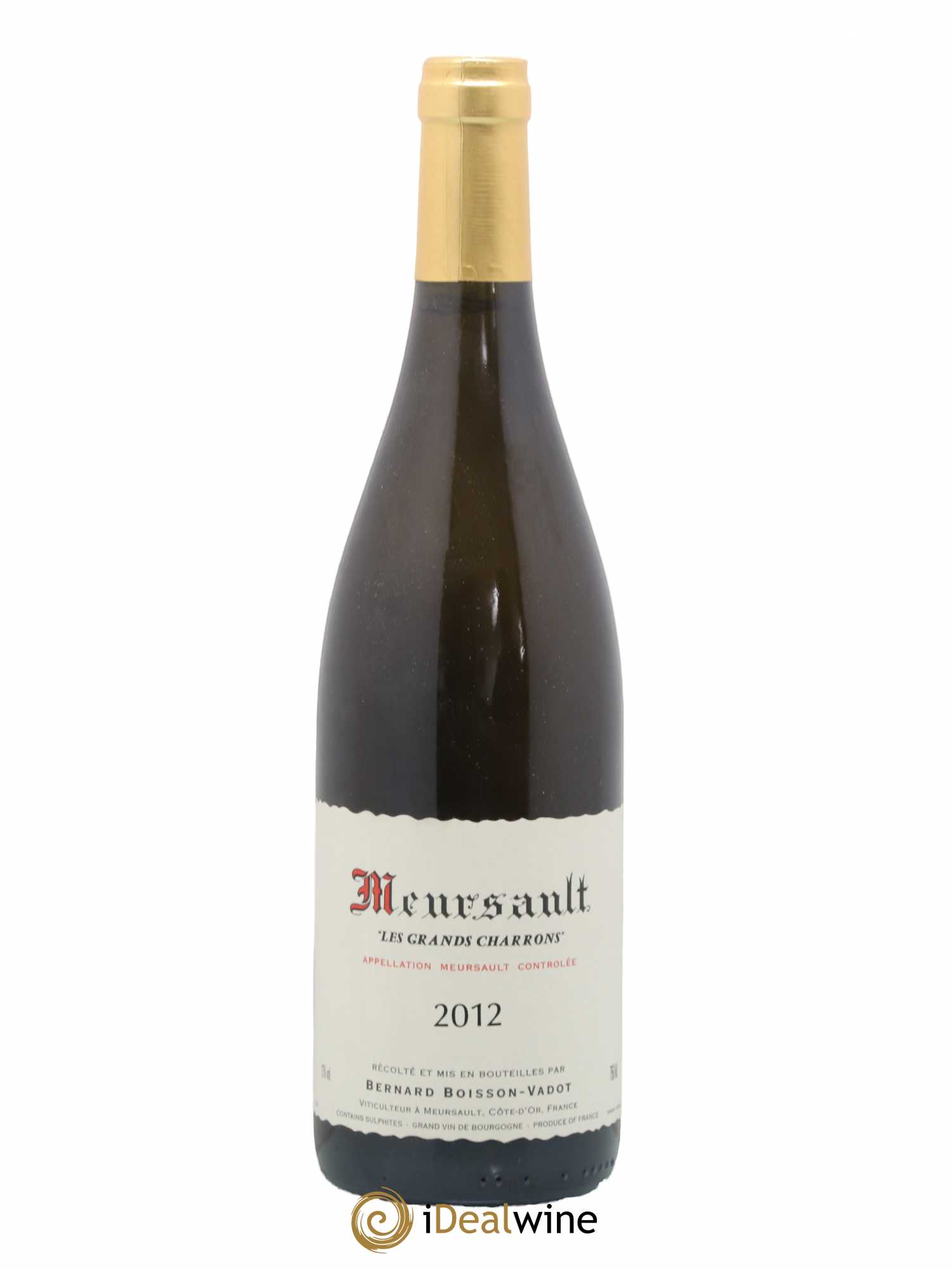 Meursault Les Grands Charrons Boisson-Vadot (Domaine) 2012 - Lot de 1 bouteille - 0