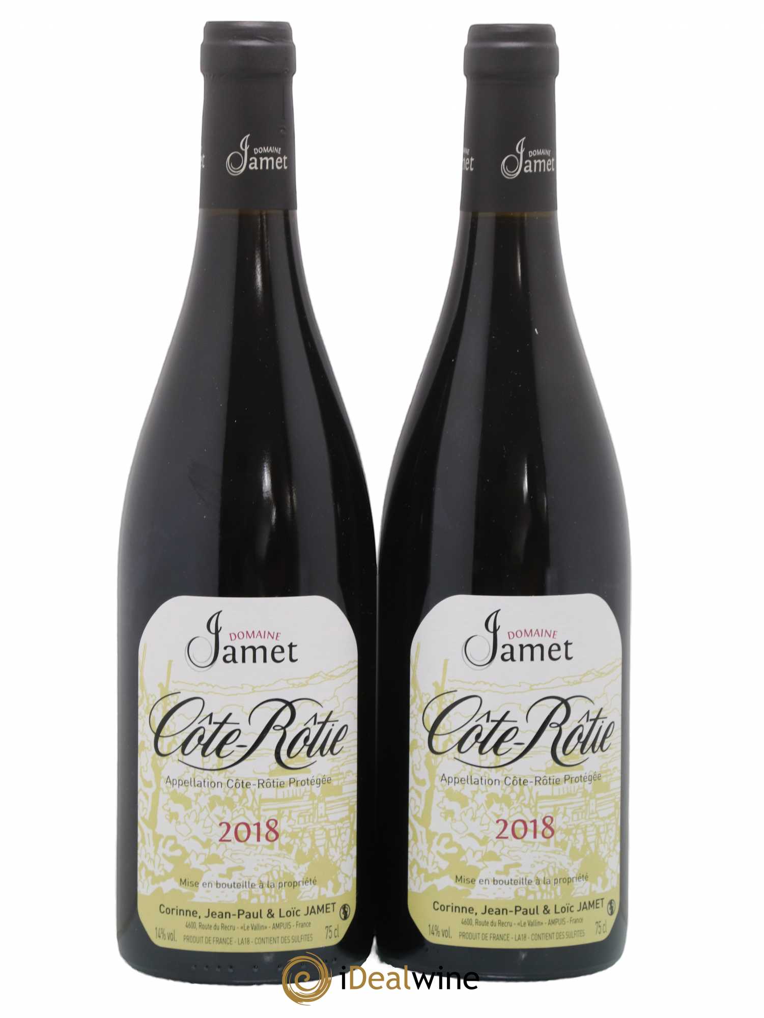 Côte-Rôtie Jamet (Domaine) 2018 - Lot de 2 bouteilles - 0