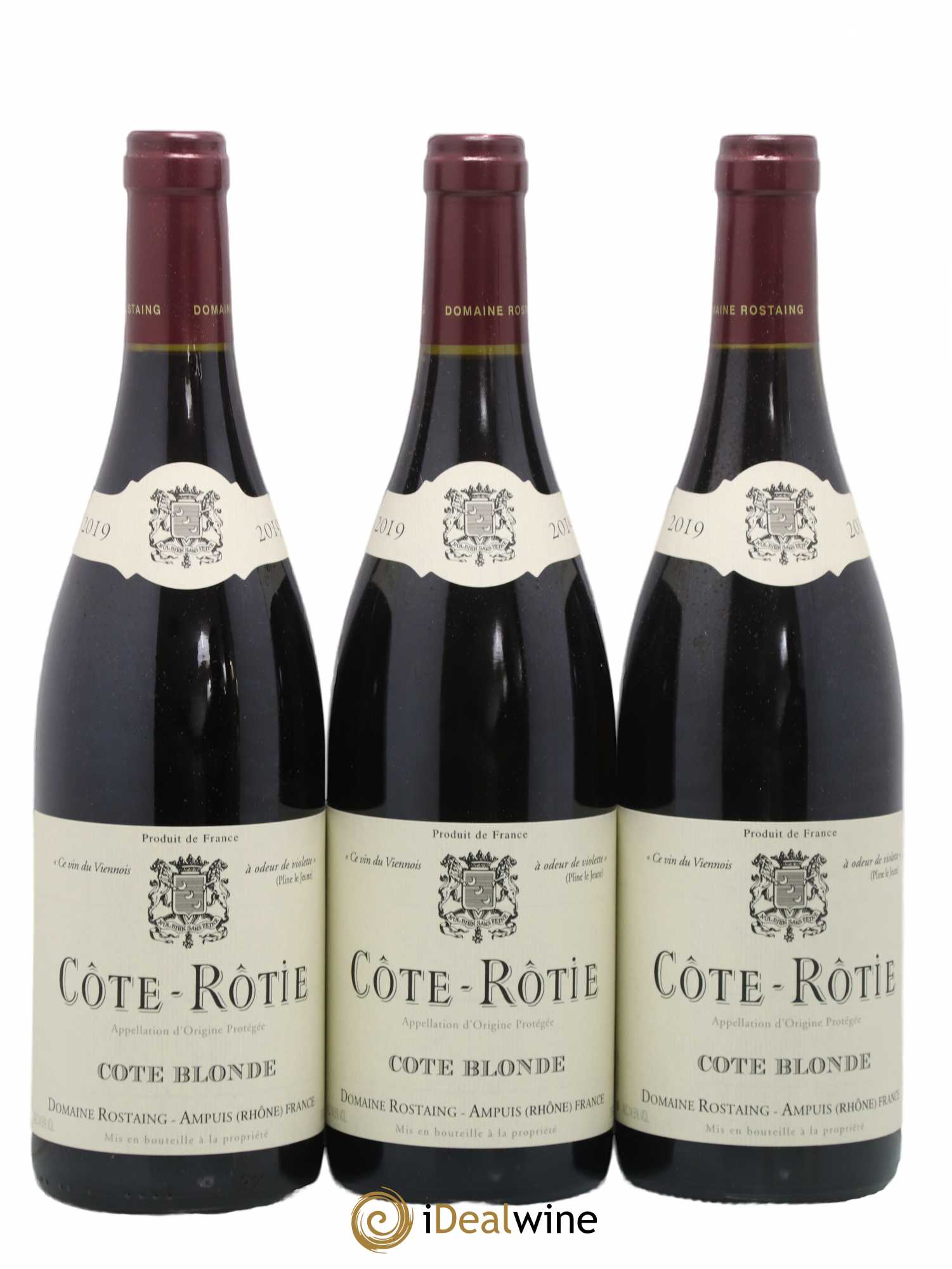Côte-Rôtie Côte Blonde René Rostaing 2019 - Lot de 3 bouteilles - 0
