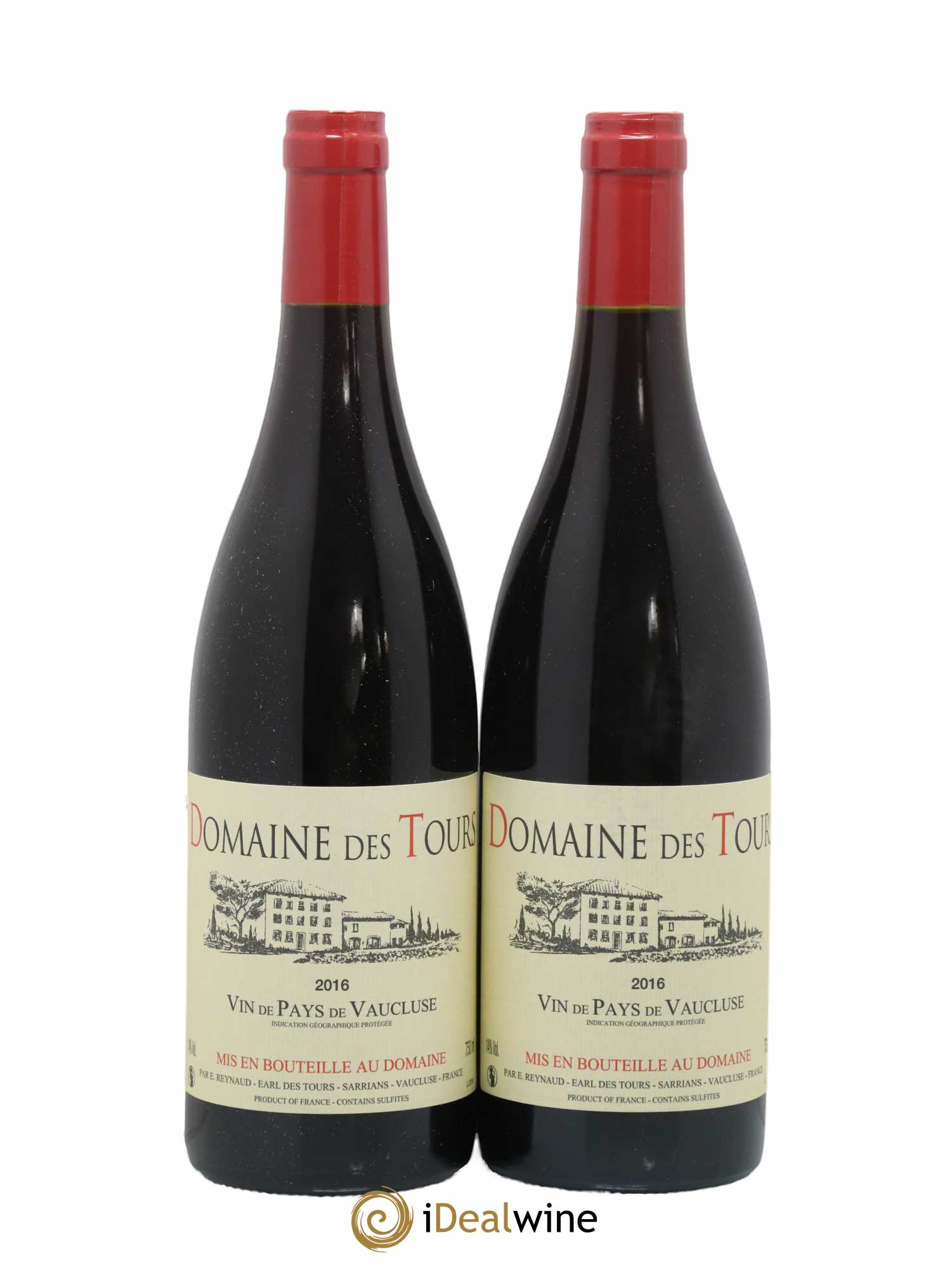 Vaucluse (Vin de Pays de Vaucluse) Domaine des Tours Emmanuel Reynaud 2016 - Lot de 2 bouteilles - 0