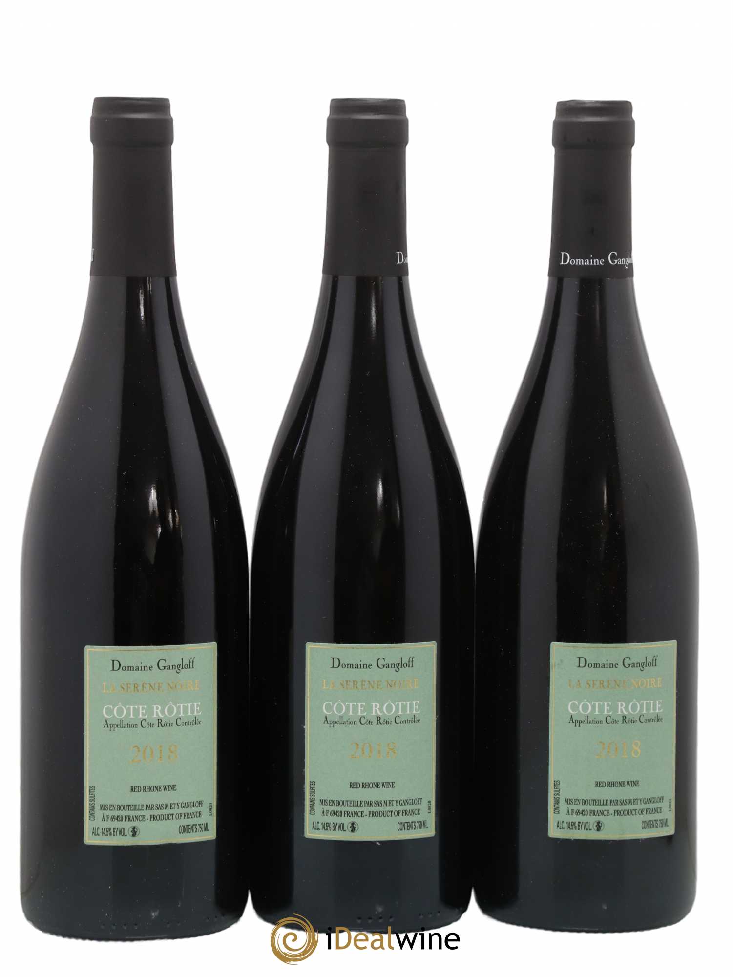 Côte-Rôtie La Sereine Noire Gangloff (Domaine) 2018 - Lot de 3 bouteilles - 1