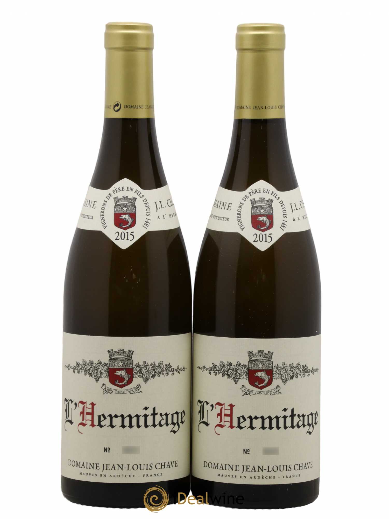 Hermitage Jean-Louis Chave 2015 - Lot de 2 bouteilles - 0
