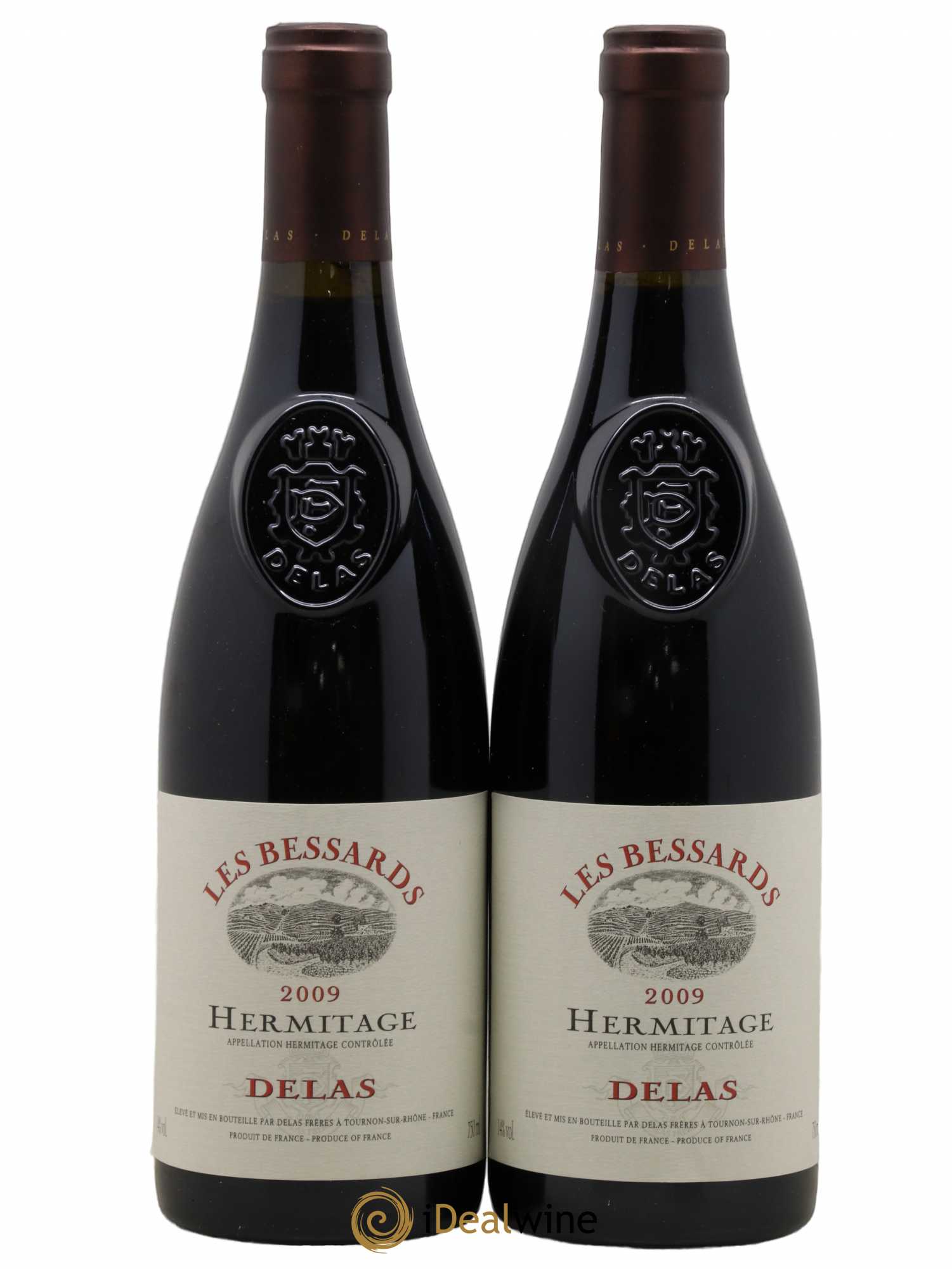 Hermitage Les Bessards Delas Frères 2009 - Lot de 2 bouteilles - 0