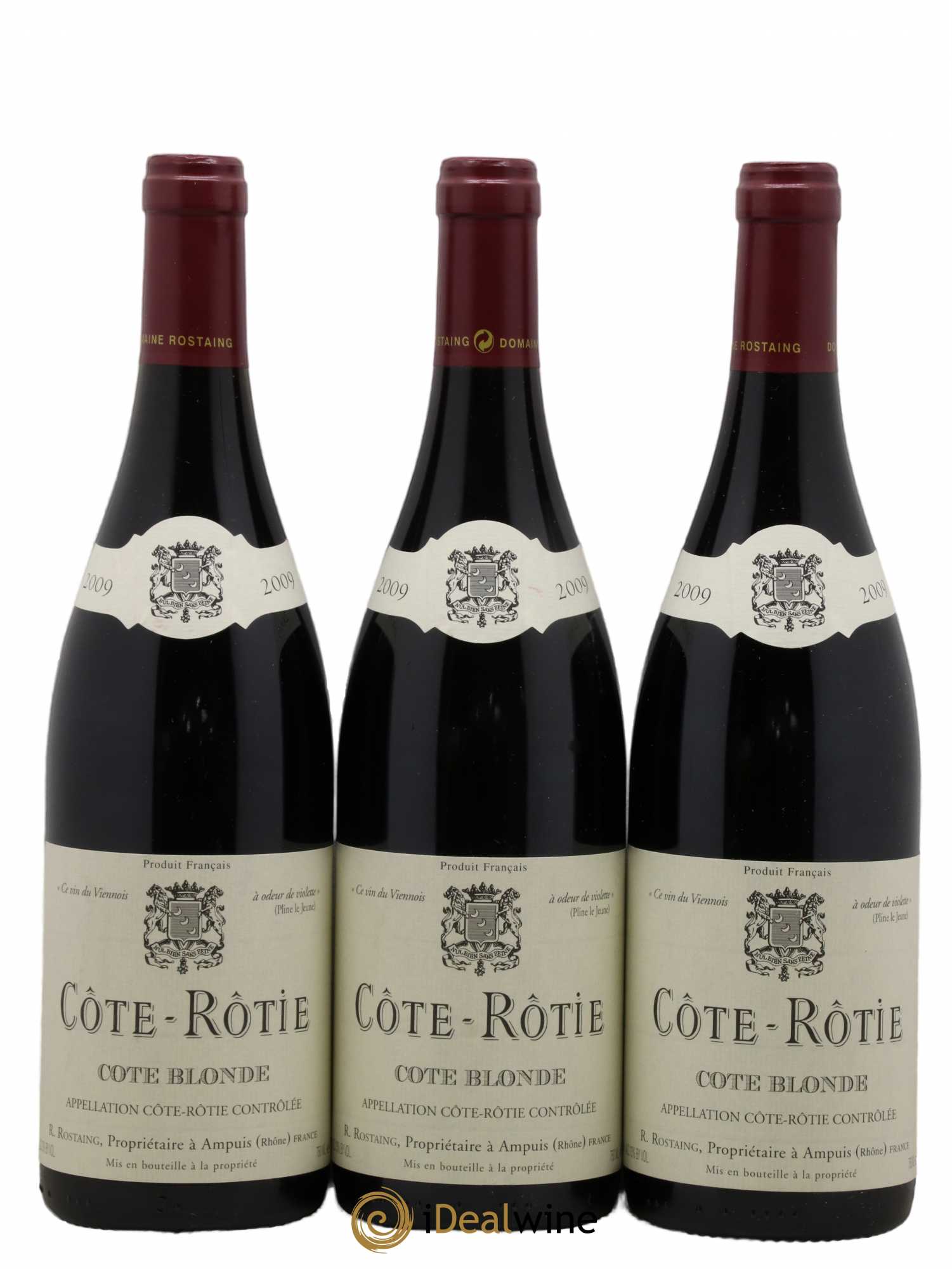Côte-Rôtie Côte Blonde René Rostaing 2009 - Lot of 3 bottles - 0