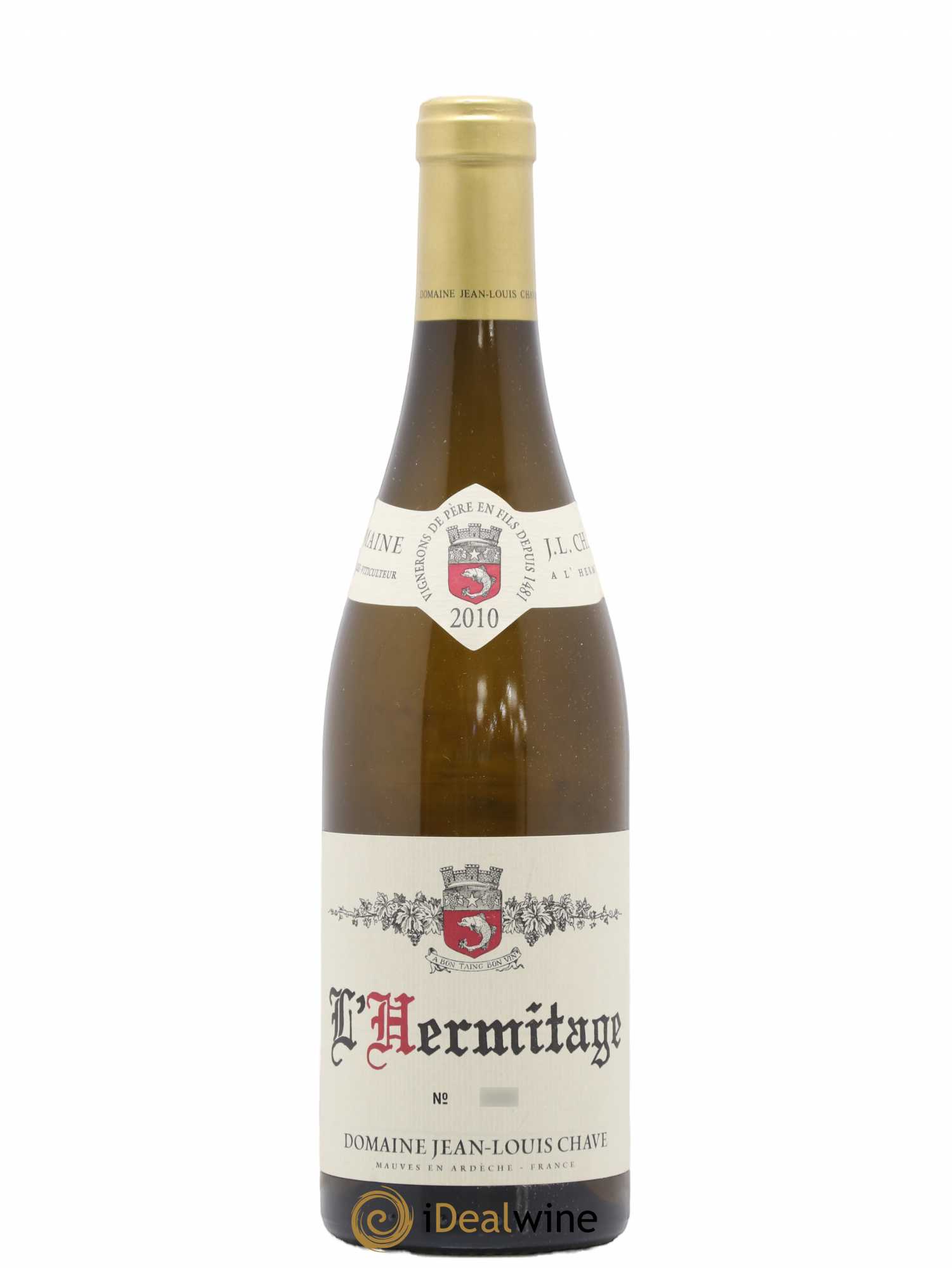 Hermitage Jean-Louis Chave 2010 - Lot de 1 bouteille - 0
