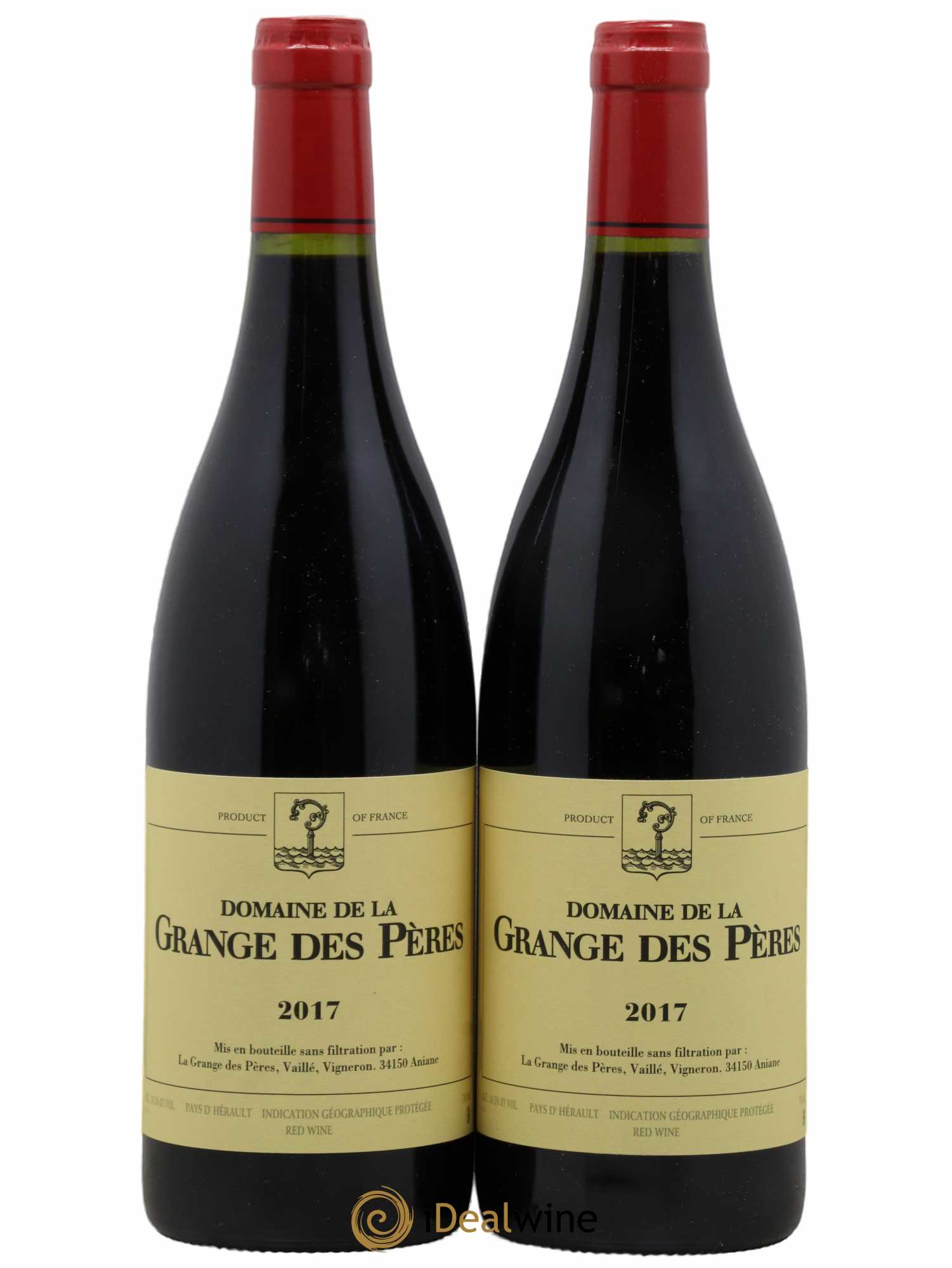 Pays d'Hérault Grange des Pères Laurent Vaillé 2017 - Lotto di 2 bottiglie - 0