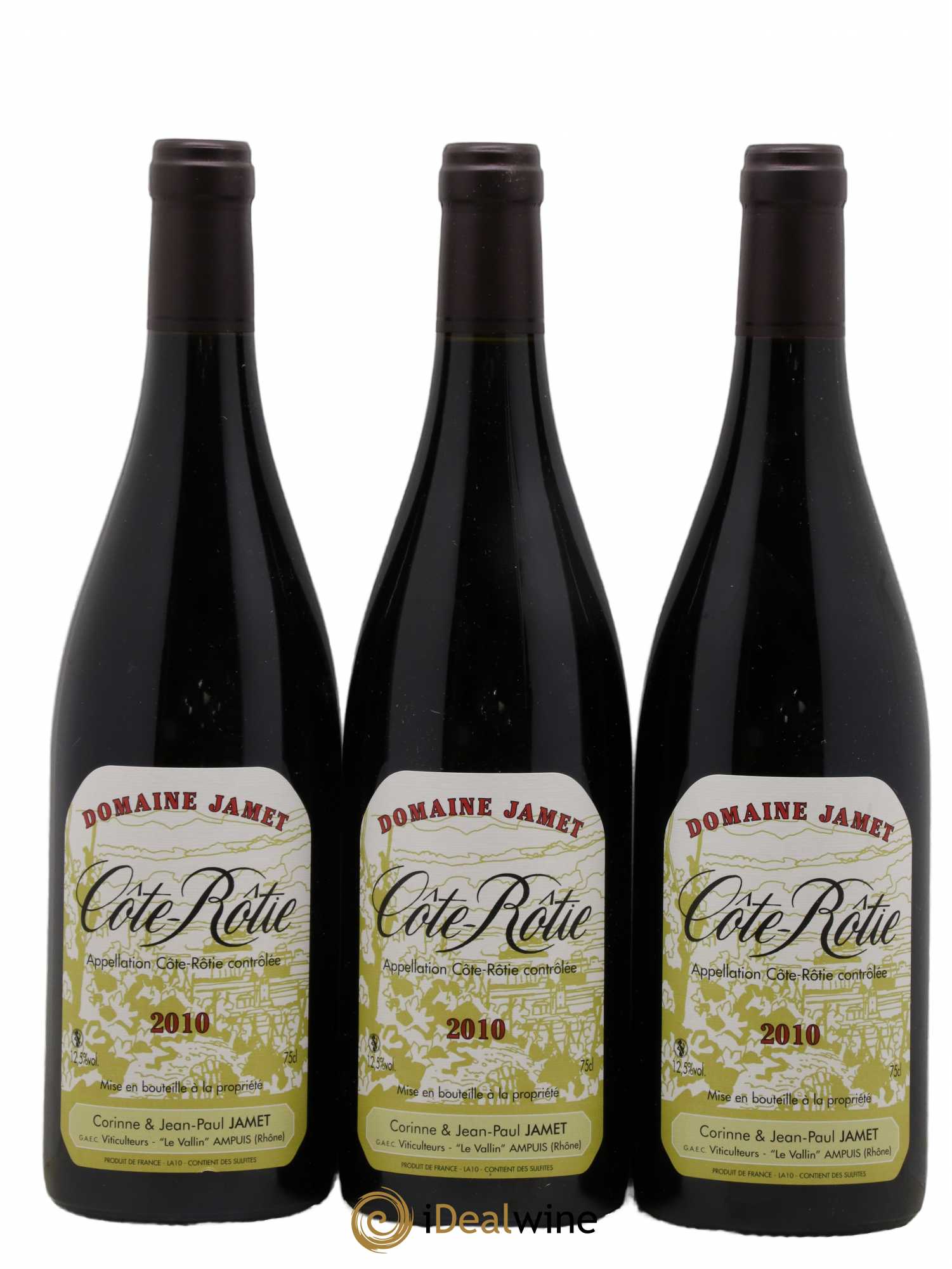 Côte-Rôtie Jamet (Domaine) 2010 - Lot de 3 bouteilles - 0