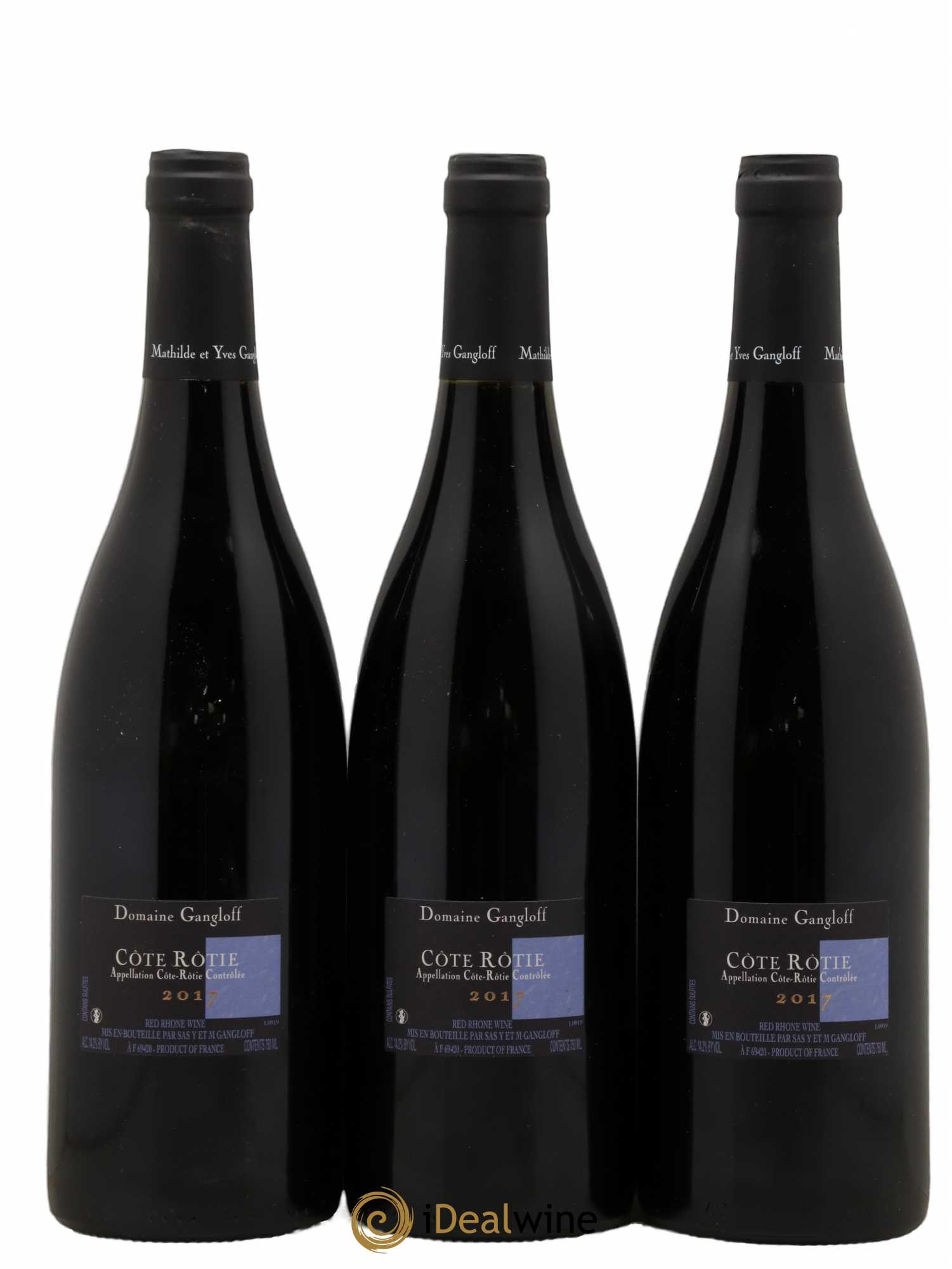Côte-Rôtie La Barbarine Gangloff (Domaine) 2017 - Lot de 3 bouteilles - 1