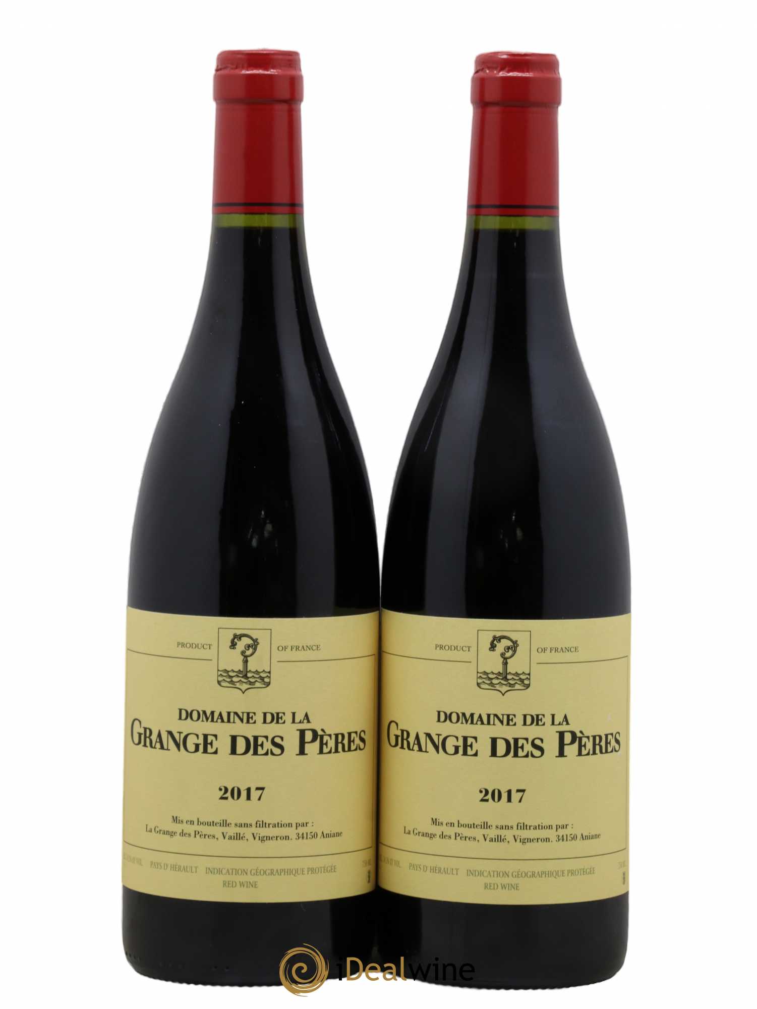 Pays d'Hérault Grange des Pères Laurent Vaillé 2017 - Lot de 2 bouteilles - 0