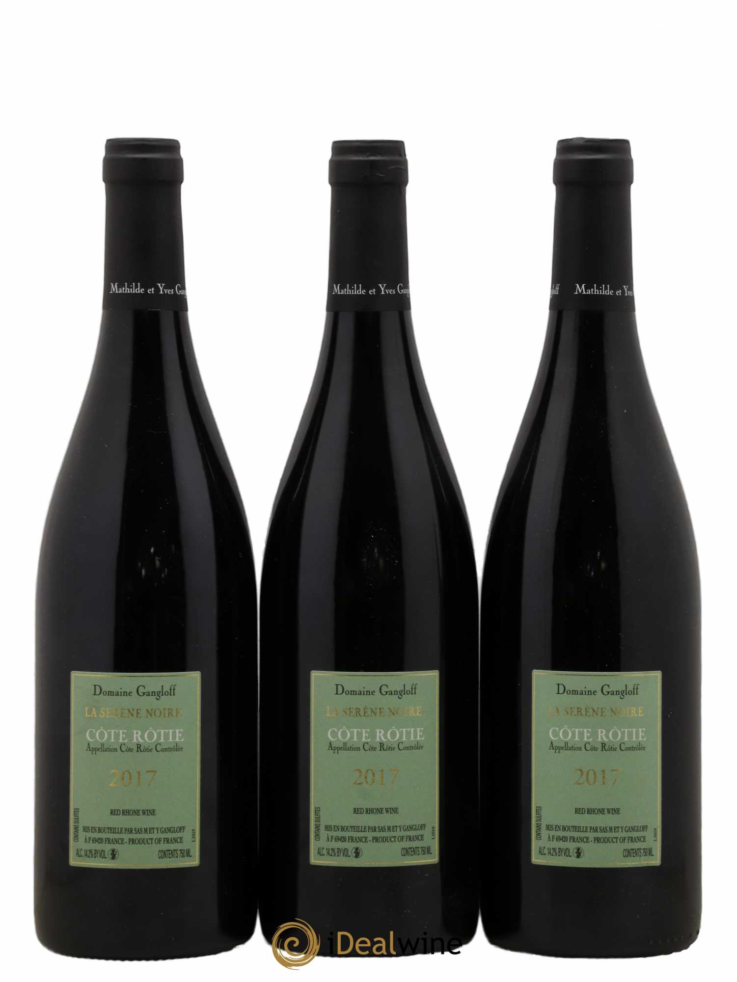 Côte-Rôtie La Sereine Noire Gangloff (Domaine) 2017 - Lot de 3 bouteilles - 1