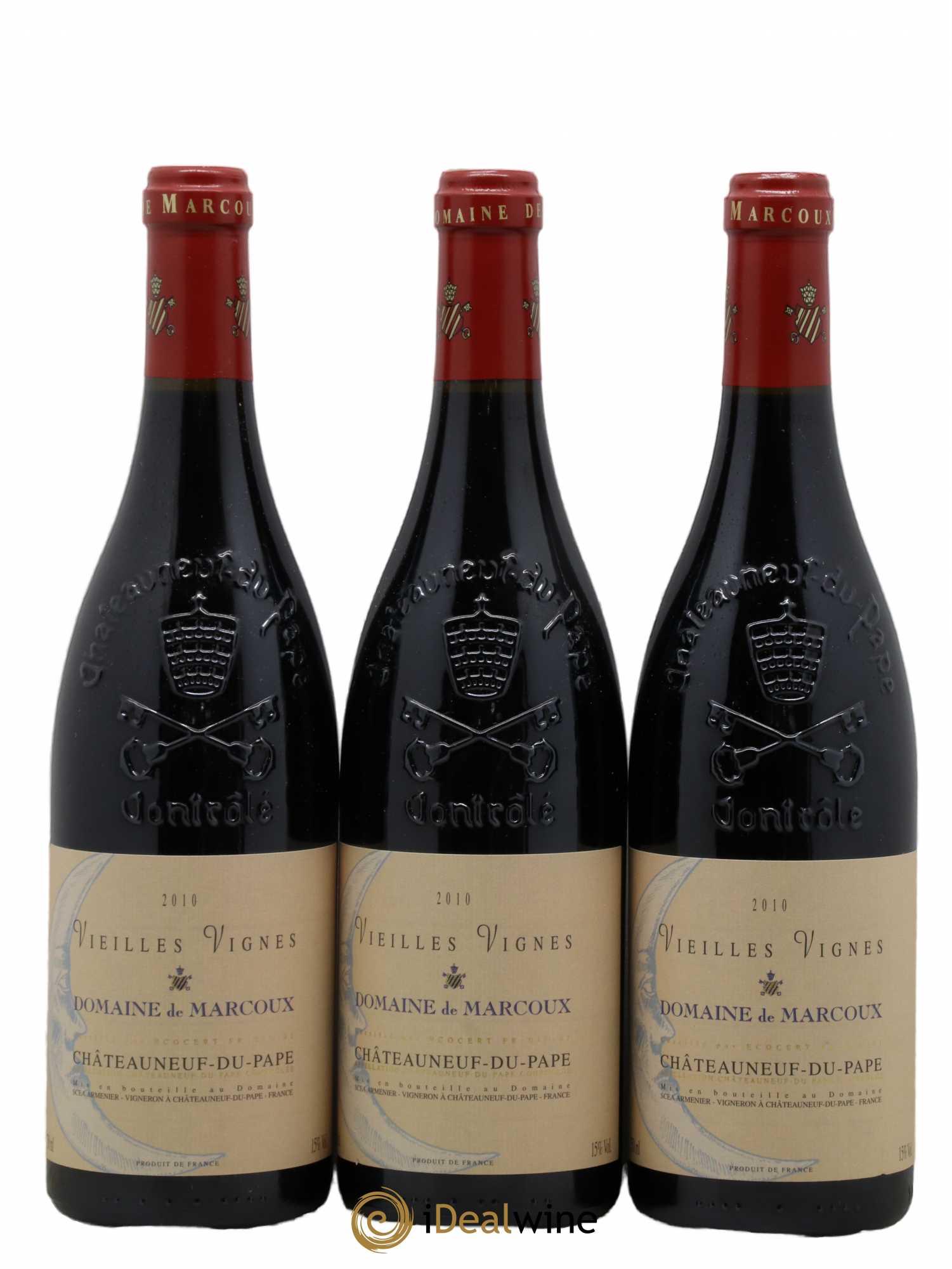 Châteauneuf-du-Pape Vieilles Vignes Marcoux (Domaine de) 2010 - Lot de 3 bouteilles - 0