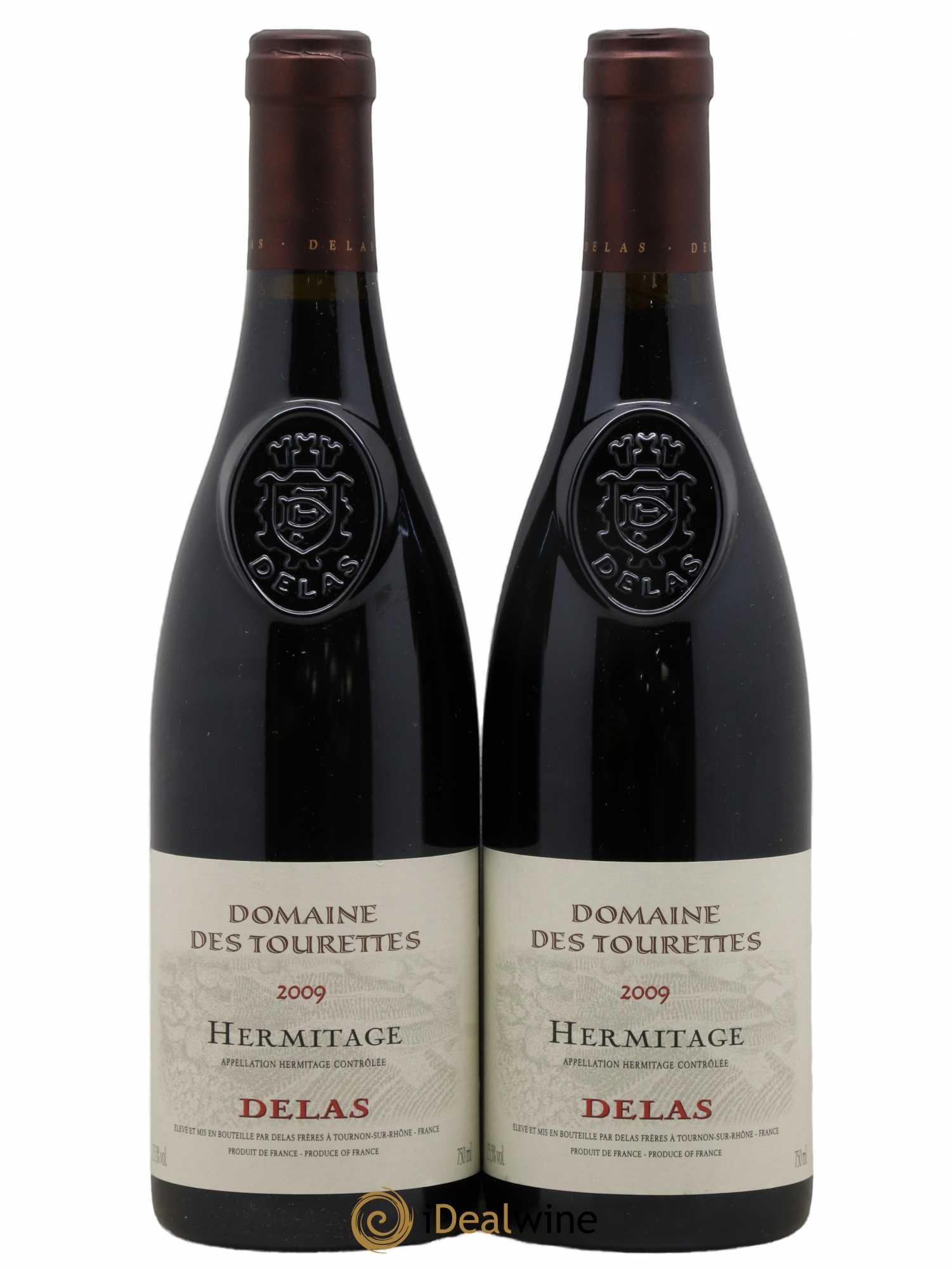 Hermitage Domaine des Tourettes Delas Frères 2009 - Lot de 2 bouteilles - 0