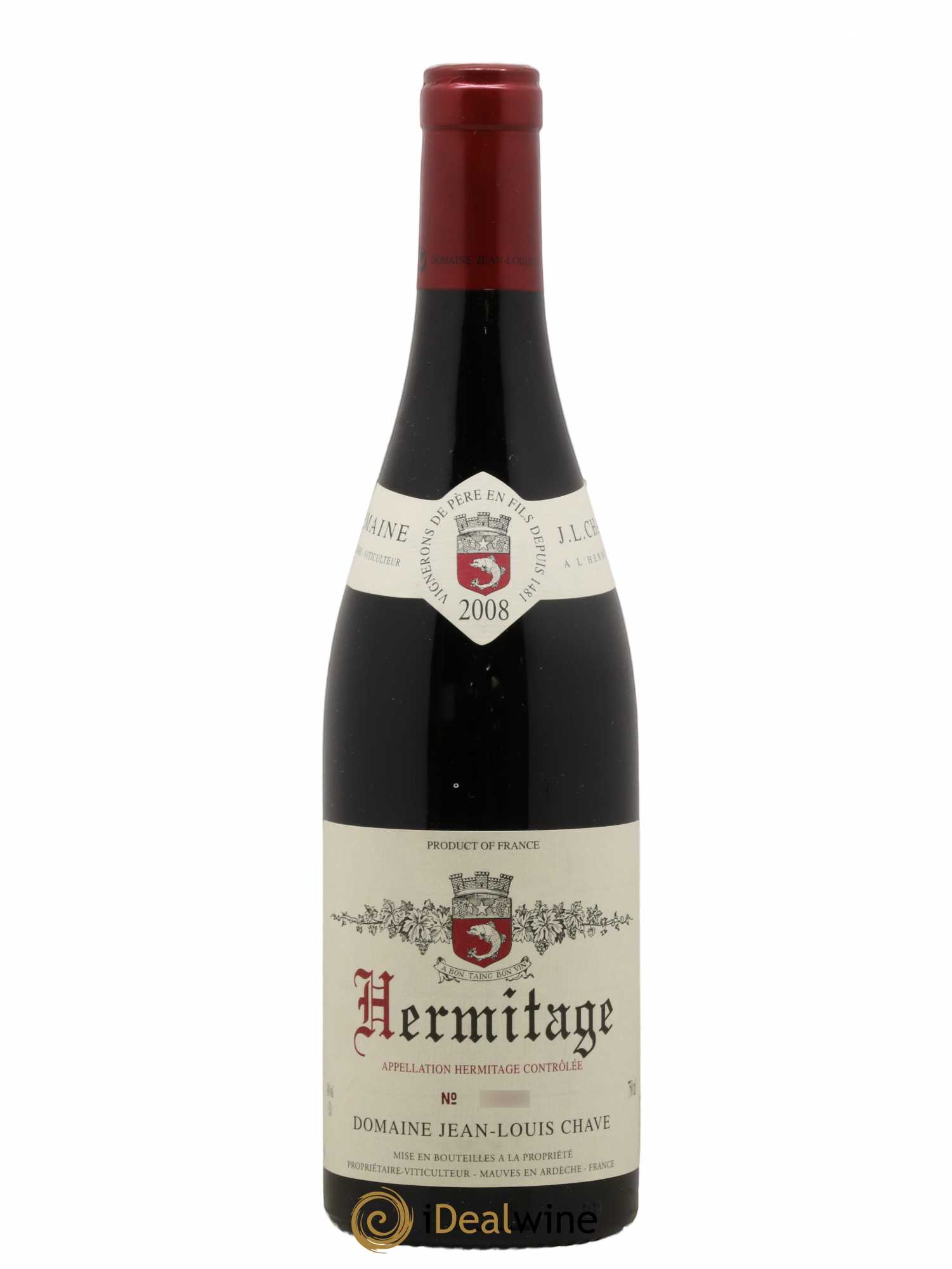 Hermitage Jean-Louis Chave 2008 - Lot de 1 bouteille - 0