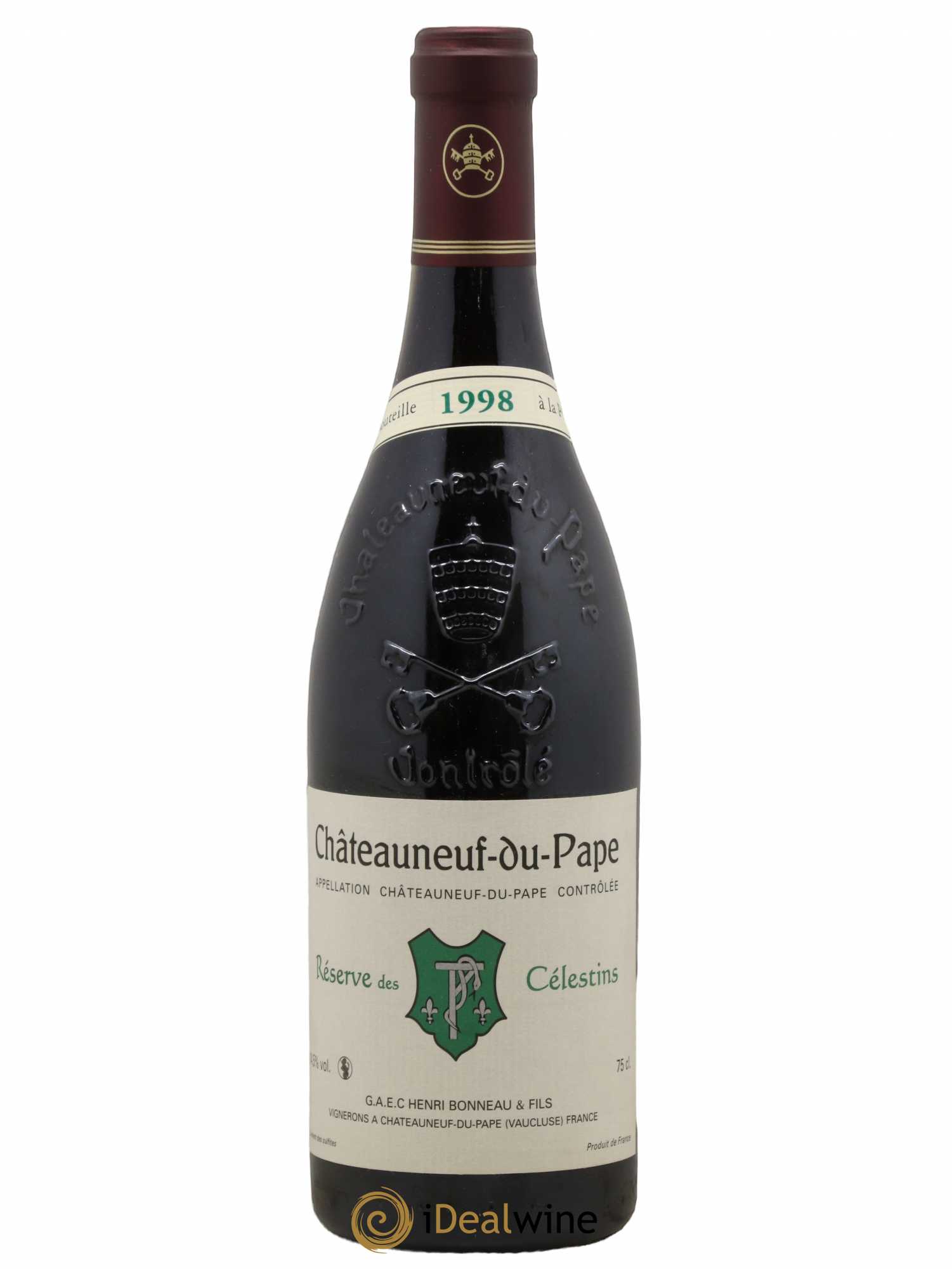 Châteauneuf-du-Pape Réserve des Célestins Henri Bonneau & Fils 1998 - Lot de 1 bouteille - 0