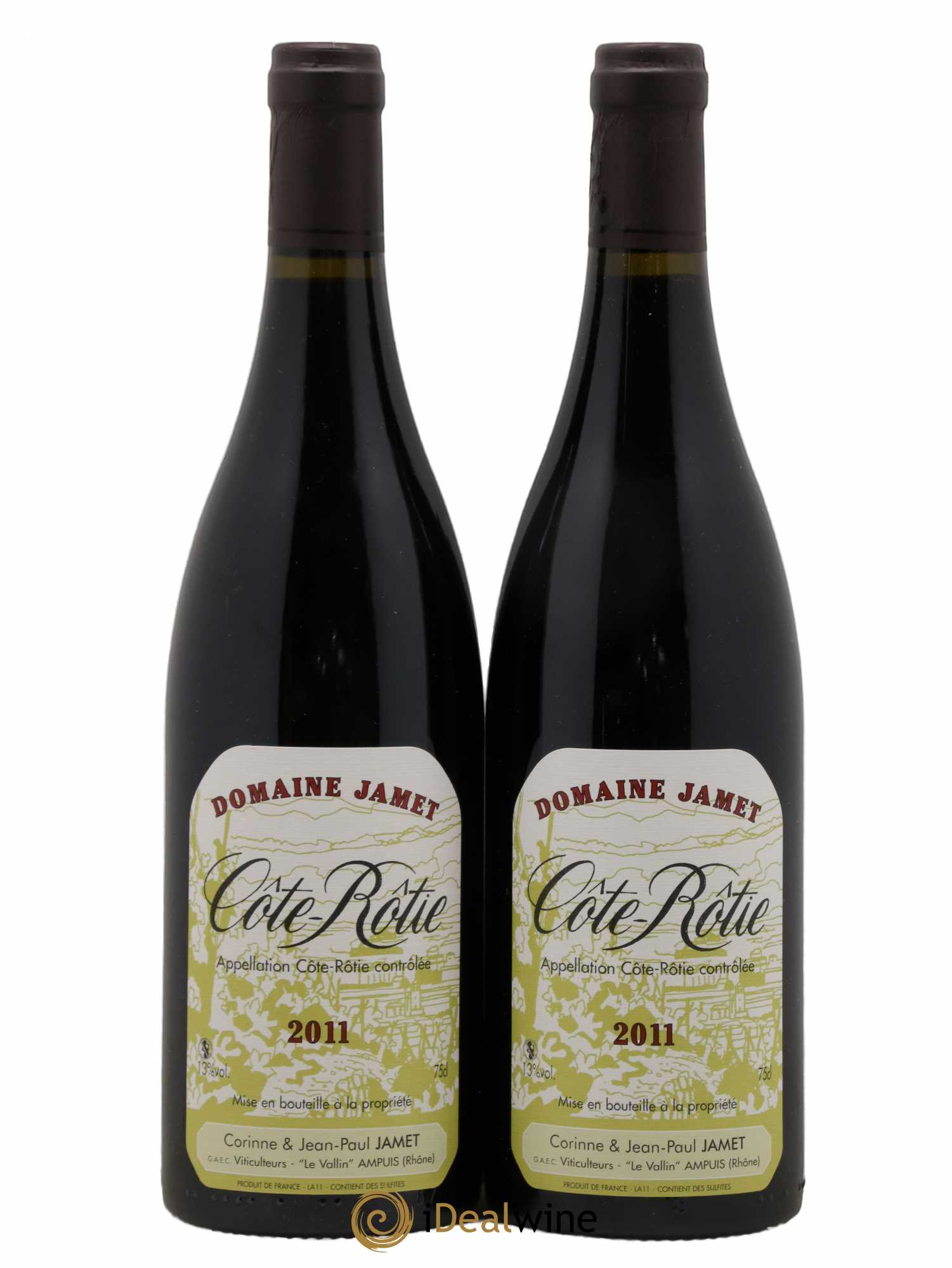 Côte-Rôtie Jamet (Domaine) 2011 - Lot de 2 bouteilles - 0