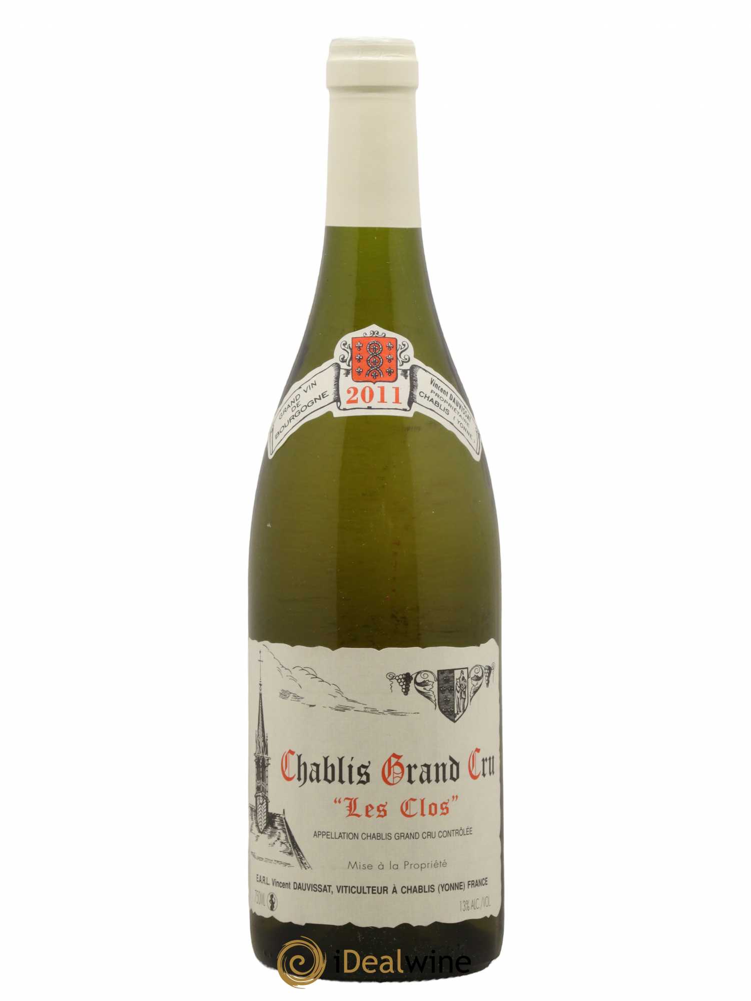 Chablis Grand Cru Les Clos Vincent Dauvissat (Domaine) 2011 - Lot de 1 bouteille - 0