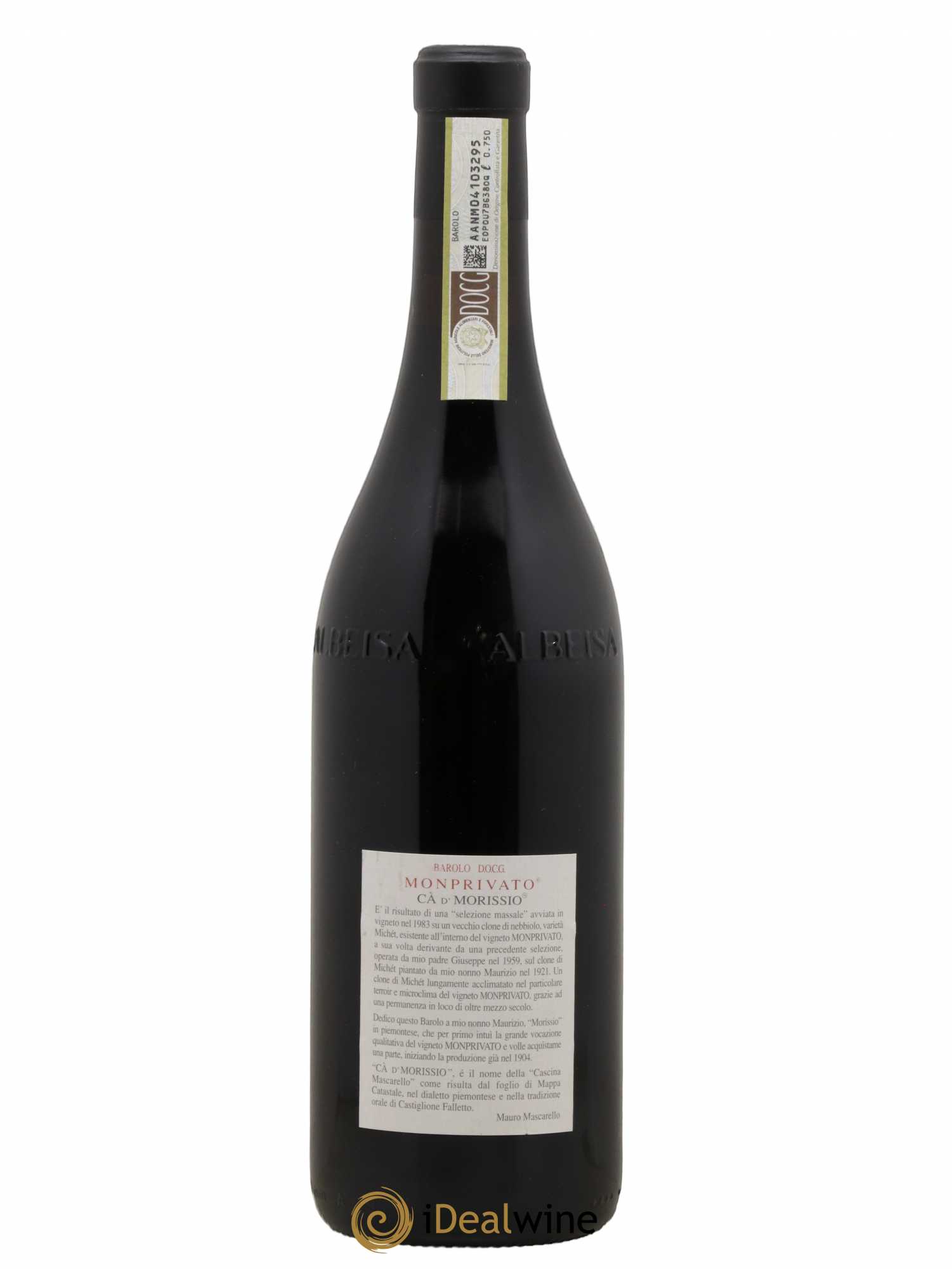 Barolo DOCG Monprivato Ca D' Morissio Riserva Giuseppe Mascarello 2008 - Lot de 1 bouteille - 1