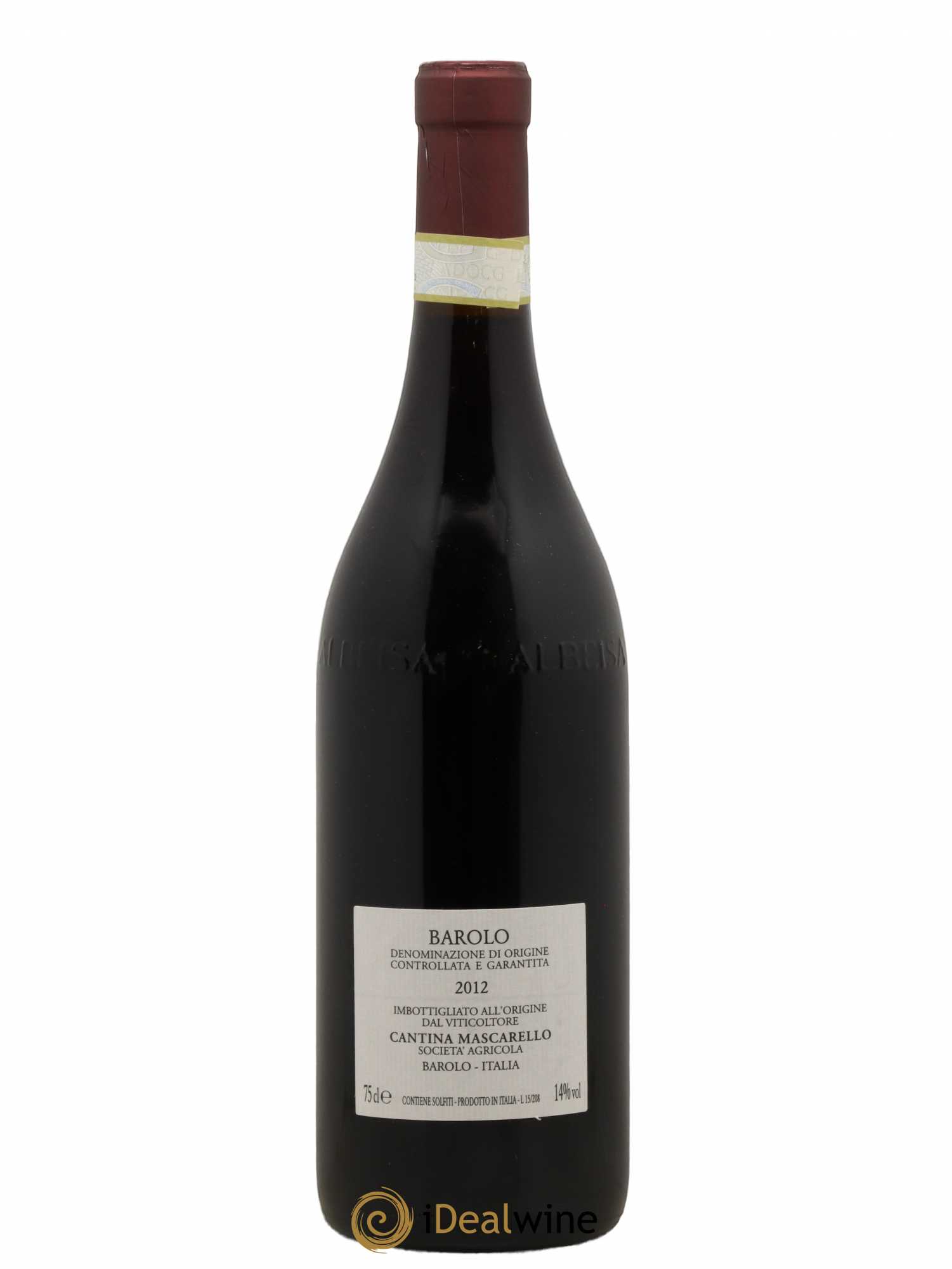 Barolo DOCG Bartolo Mascarello 2012 - Lot de 1 bouteille - 1