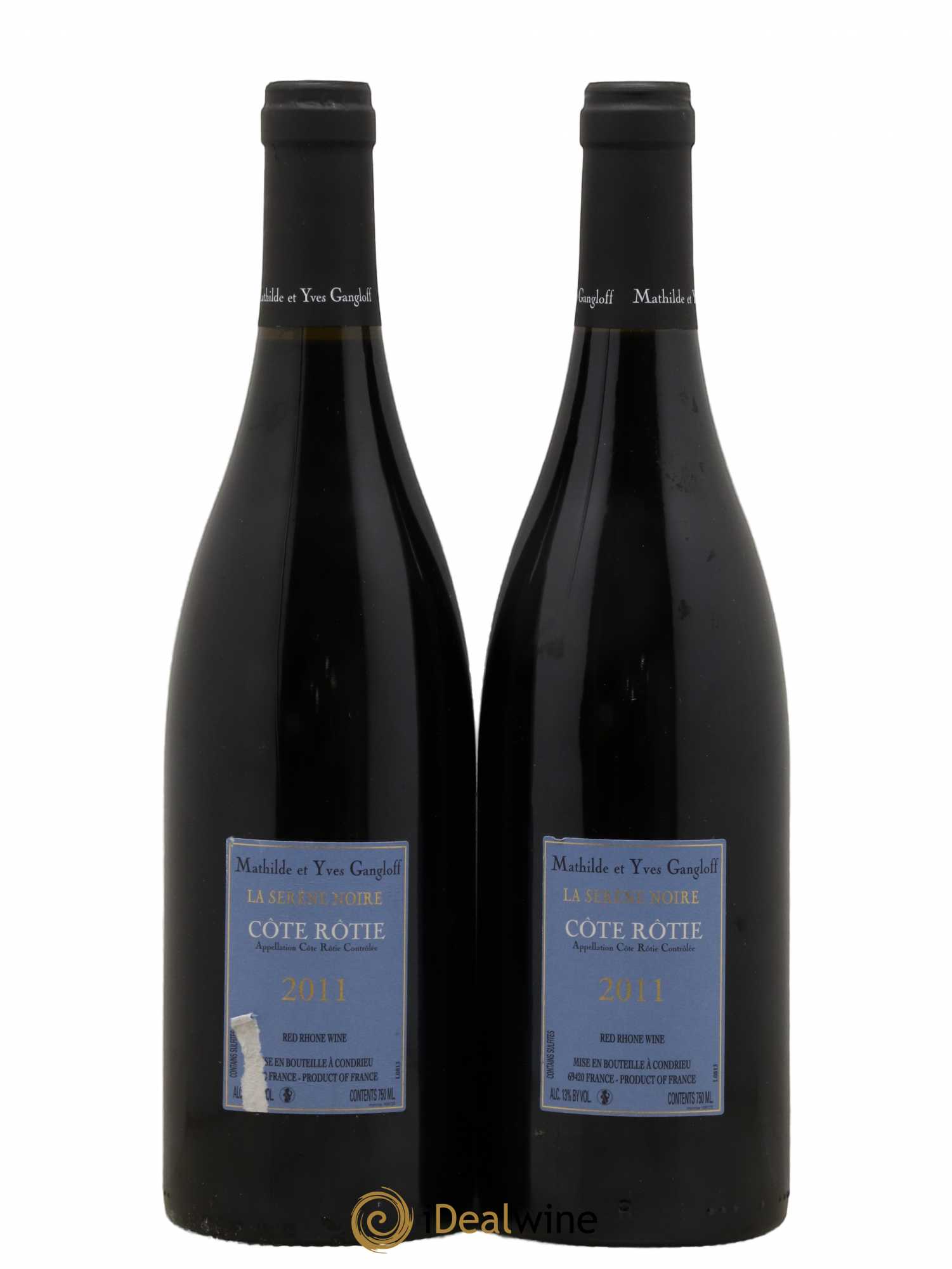 Côte-Rôtie La Sereine Noire Gangloff (Domaine) 2011 - Lot de 2 bouteilles - 1