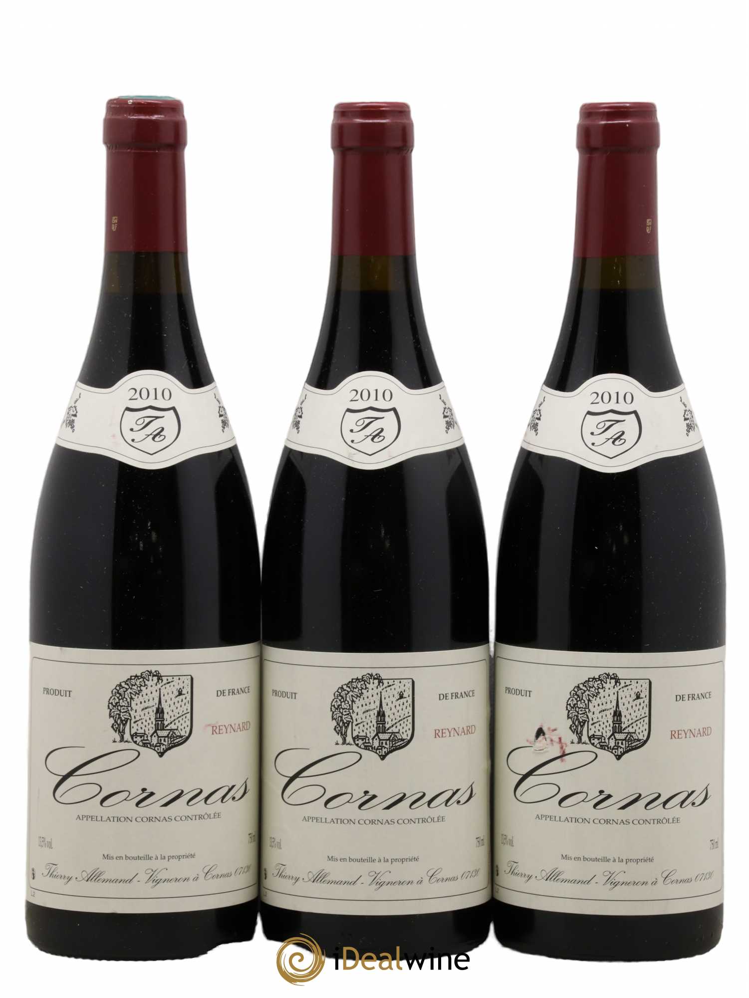 Cornas Reynard Thierry Allemand 2010 - Lot de 3 bouteilles - 0