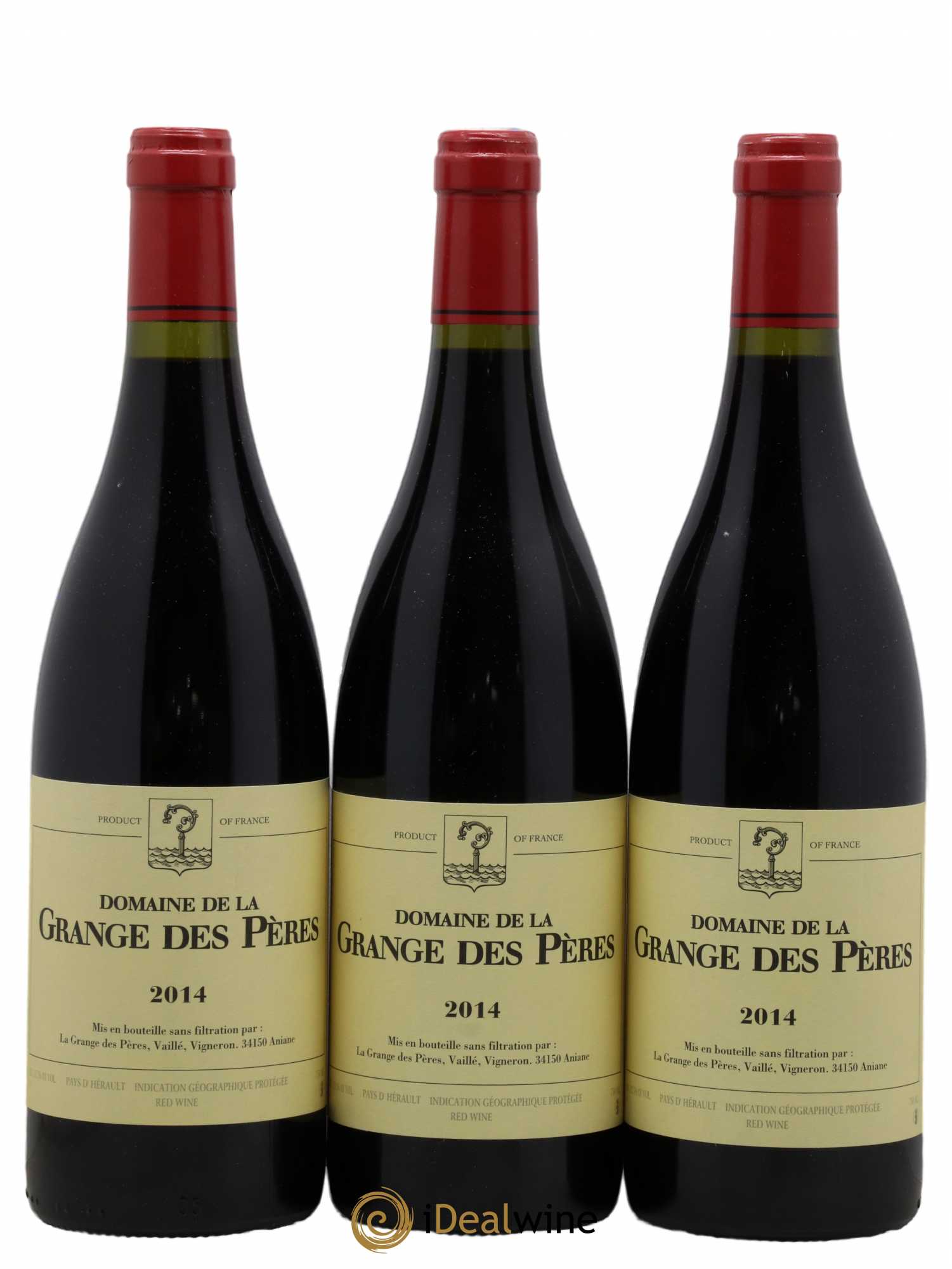 Pays d'Hérault Grange des Pères Laurent Vaillé 2014 - Lot de 3 bouteilles - 0