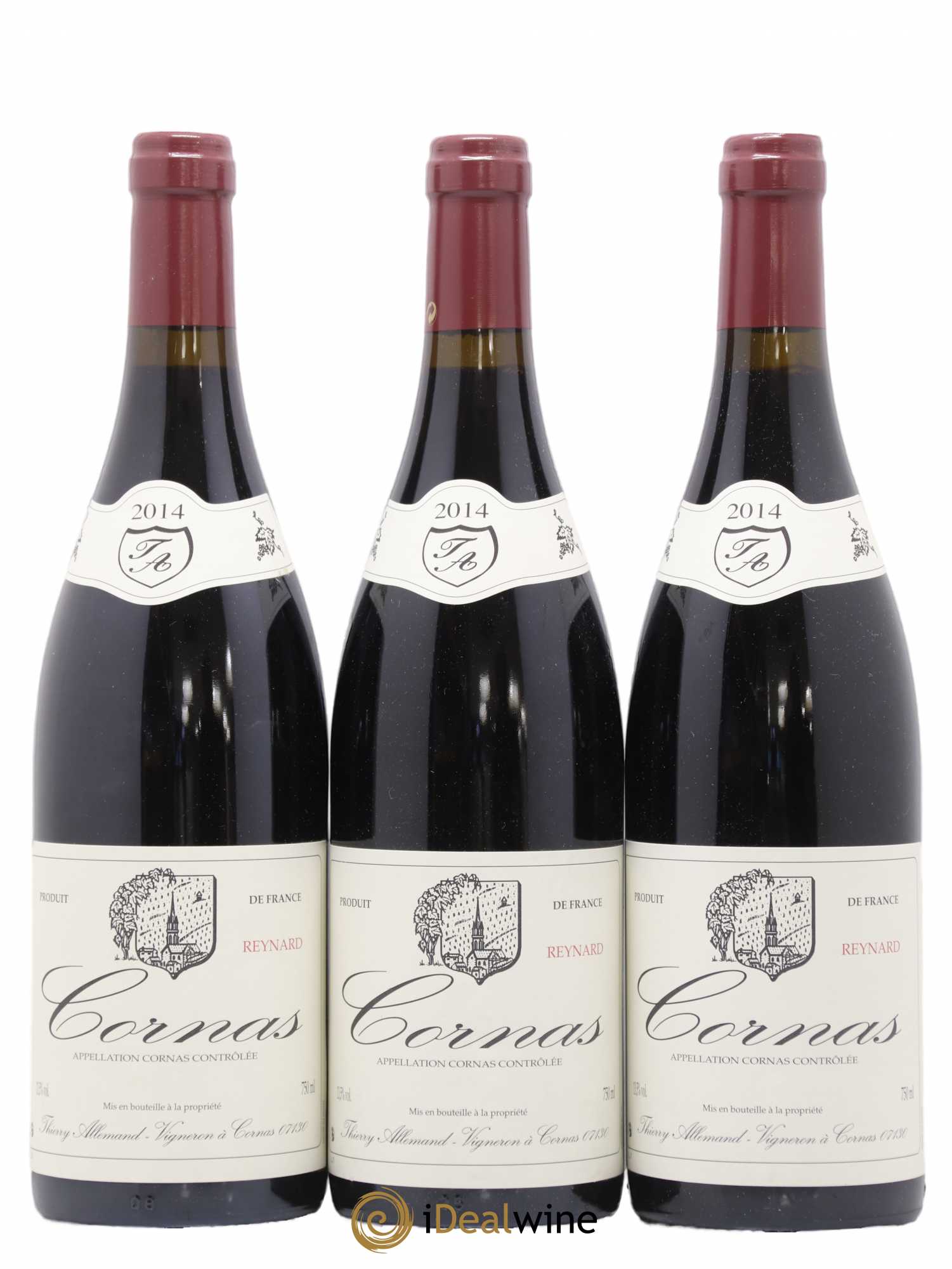 Cornas Reynard Thierry Allemand 2014 - Lot de 3 bouteilles - 0