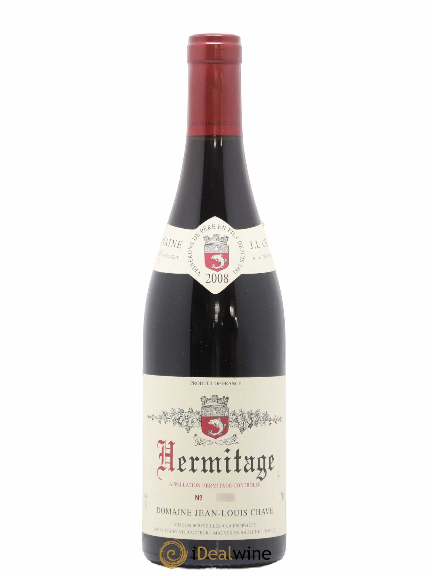 Hermitage Jean-Louis Chave 2008 - Lot de 1 bouteille - 0