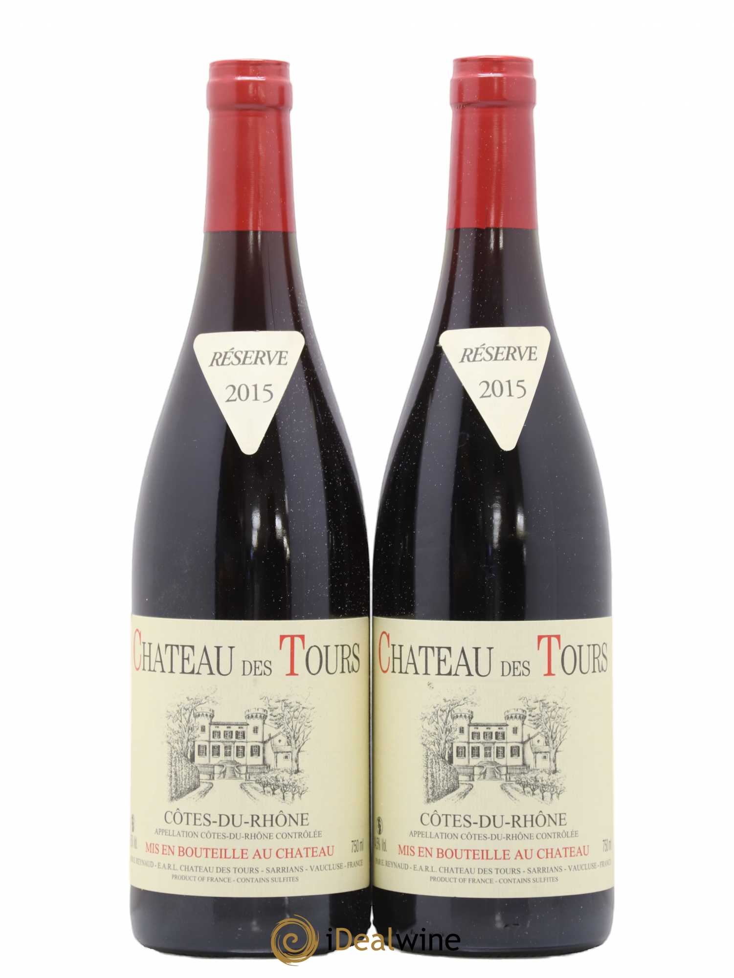 Côtes-du-Rhône Château des Tours Emmanuel Reynaud 2015 - Lot de 2 bouteilles - 0