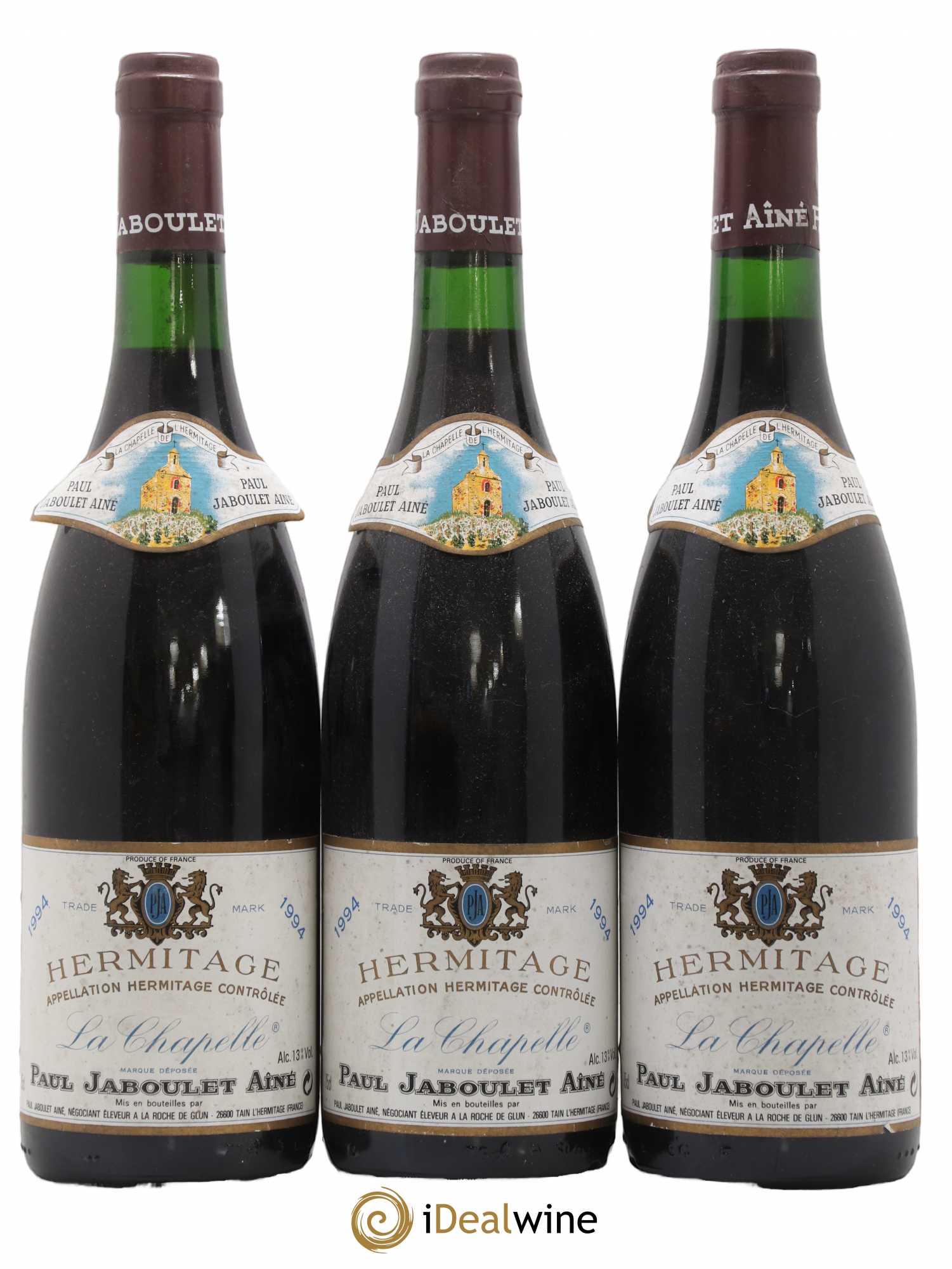 Hermitage La Chapelle Paul Jaboulet Ainé 1994 - Lot de 3 bouteilles - 0