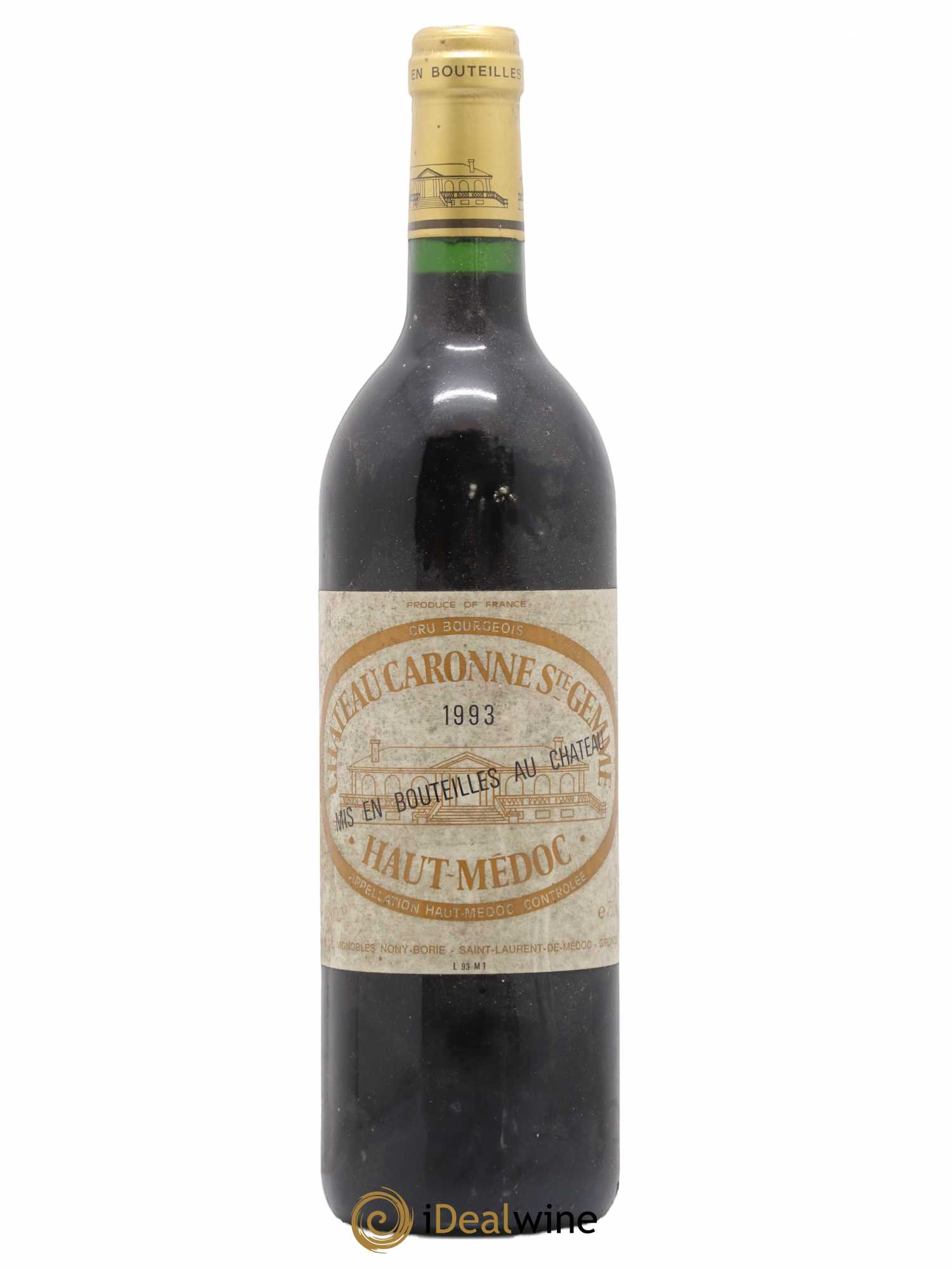Château Caronne Sainte-Gemme Cru Bourgeois 1993 - Lot de 1 bouteille - 0